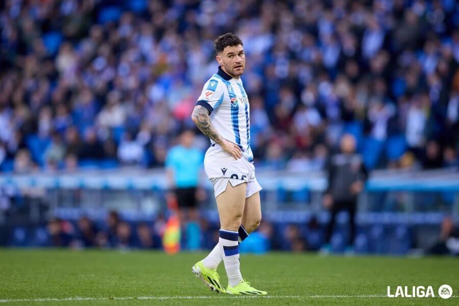  Javi Galán, en un partido.