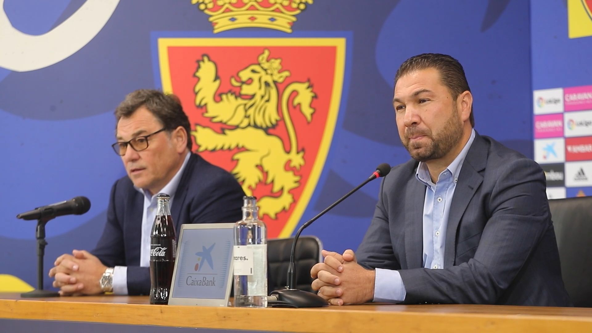 Cordero, en su presentación con el Real Zaragoza.