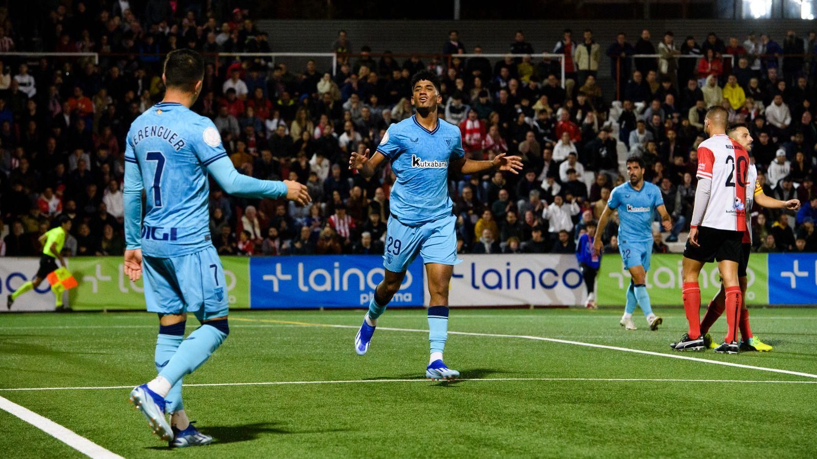  Gol de Malcom Adu Ares en la Copa del Rey ante el Rubí de Barcelona.