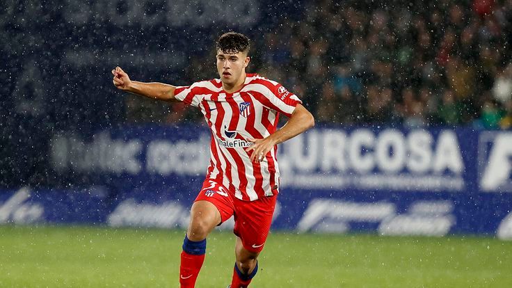  Aitor Gismera, con la camiseta del Atlético de Madrid..