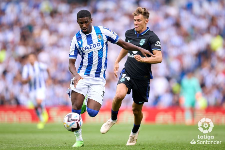 Mohamed-Ali Cho, durante un Real Sociedad-Atlético de Madrid.