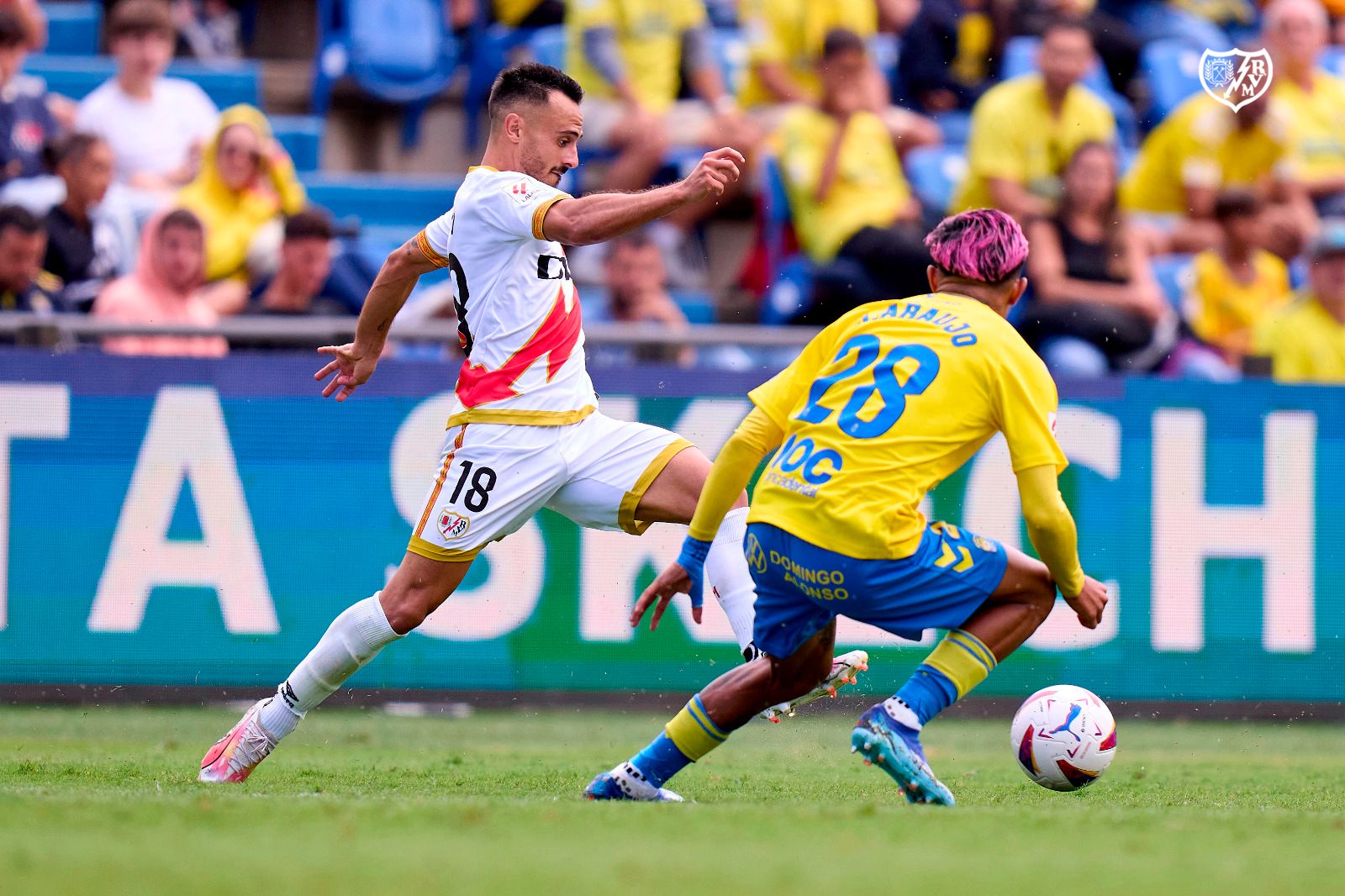  Álvaro García ante la UD Las Palmas. Foto: Rayo Vallecano