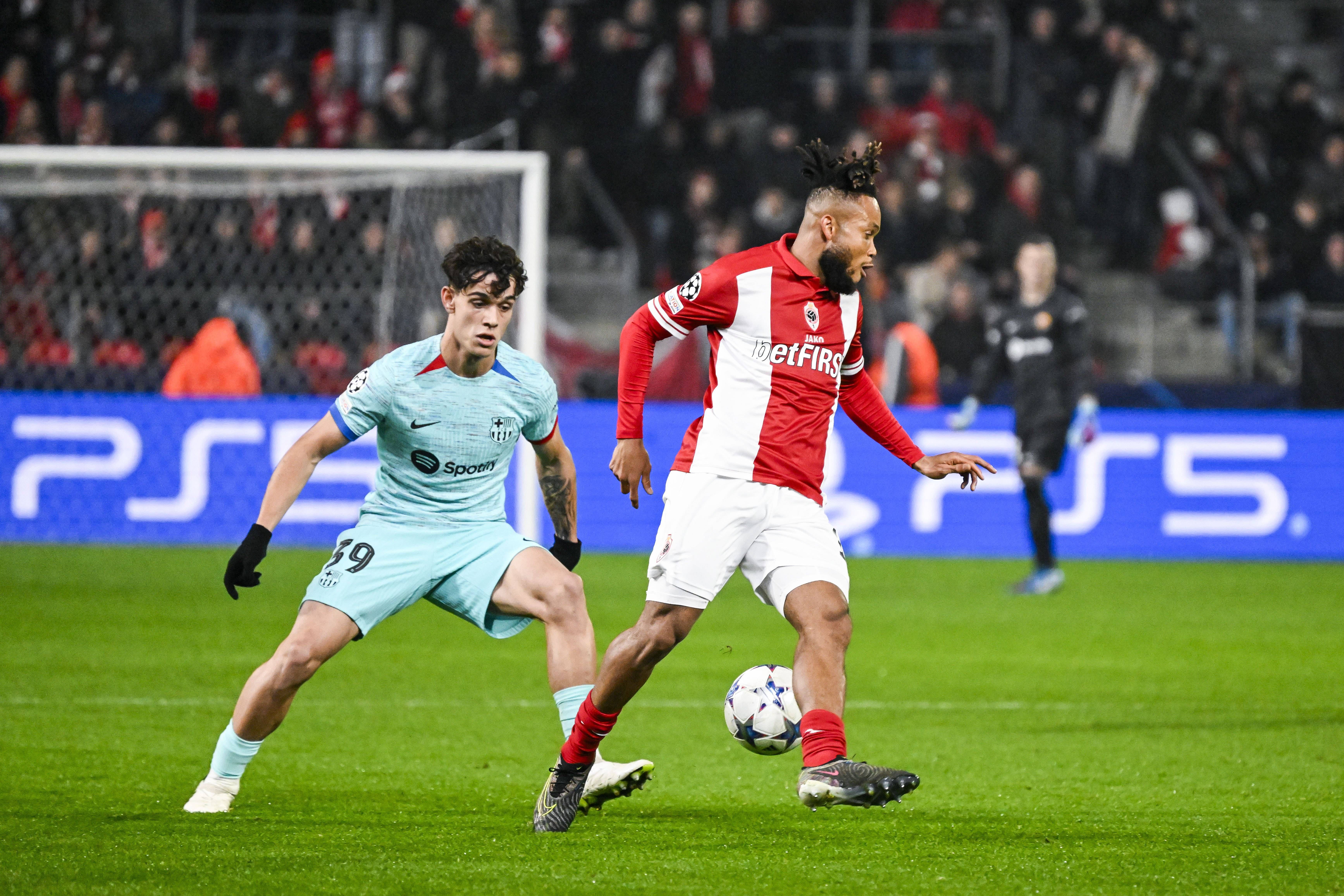  Héctor Fort, en su debut en el Amberes-Barcelona.