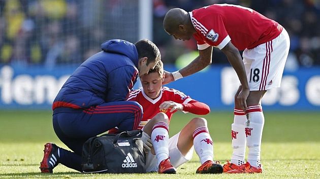  Ander Herrera tras una lesión grave con el Manchester United.