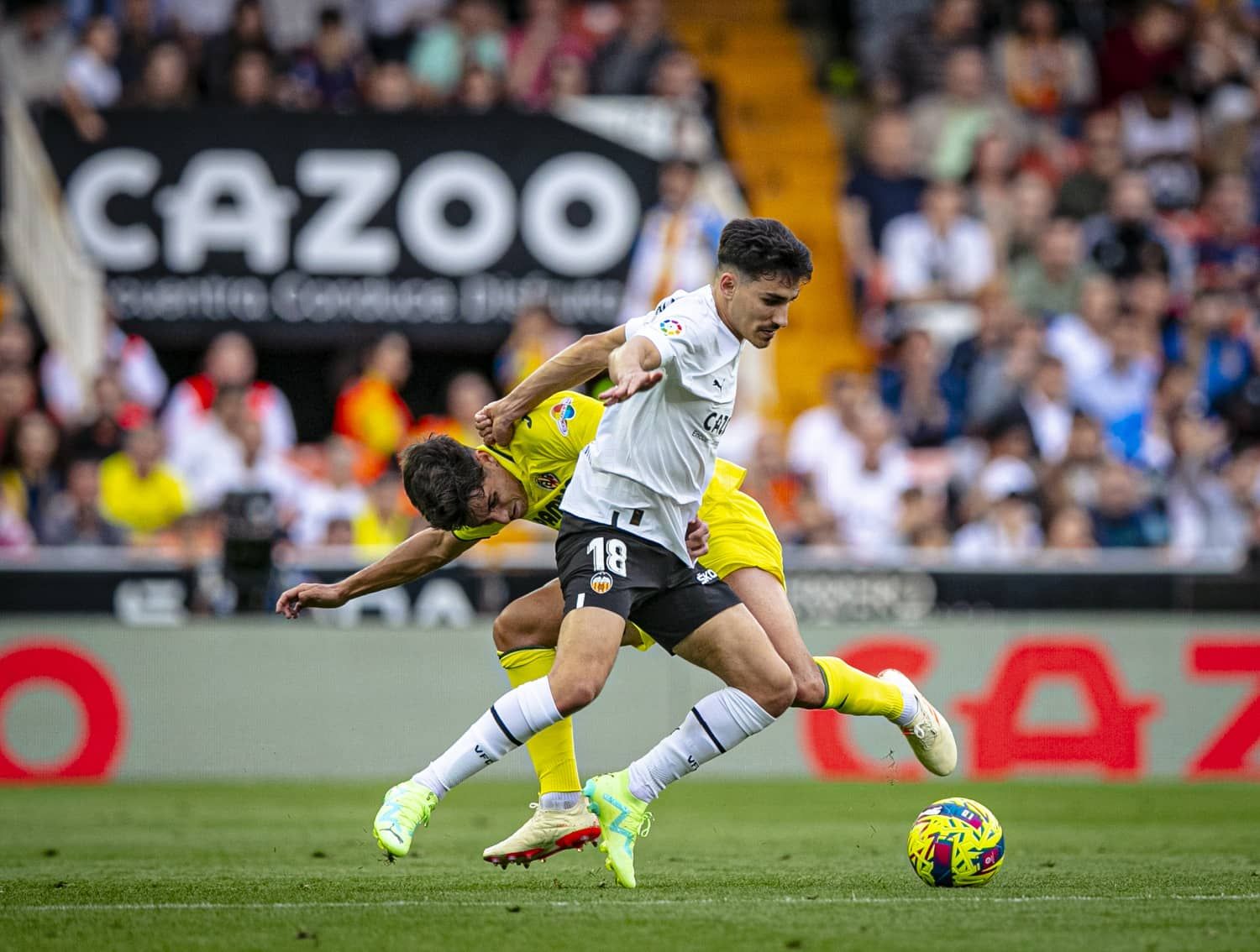 André Almeida, ante el Villarreal CF.