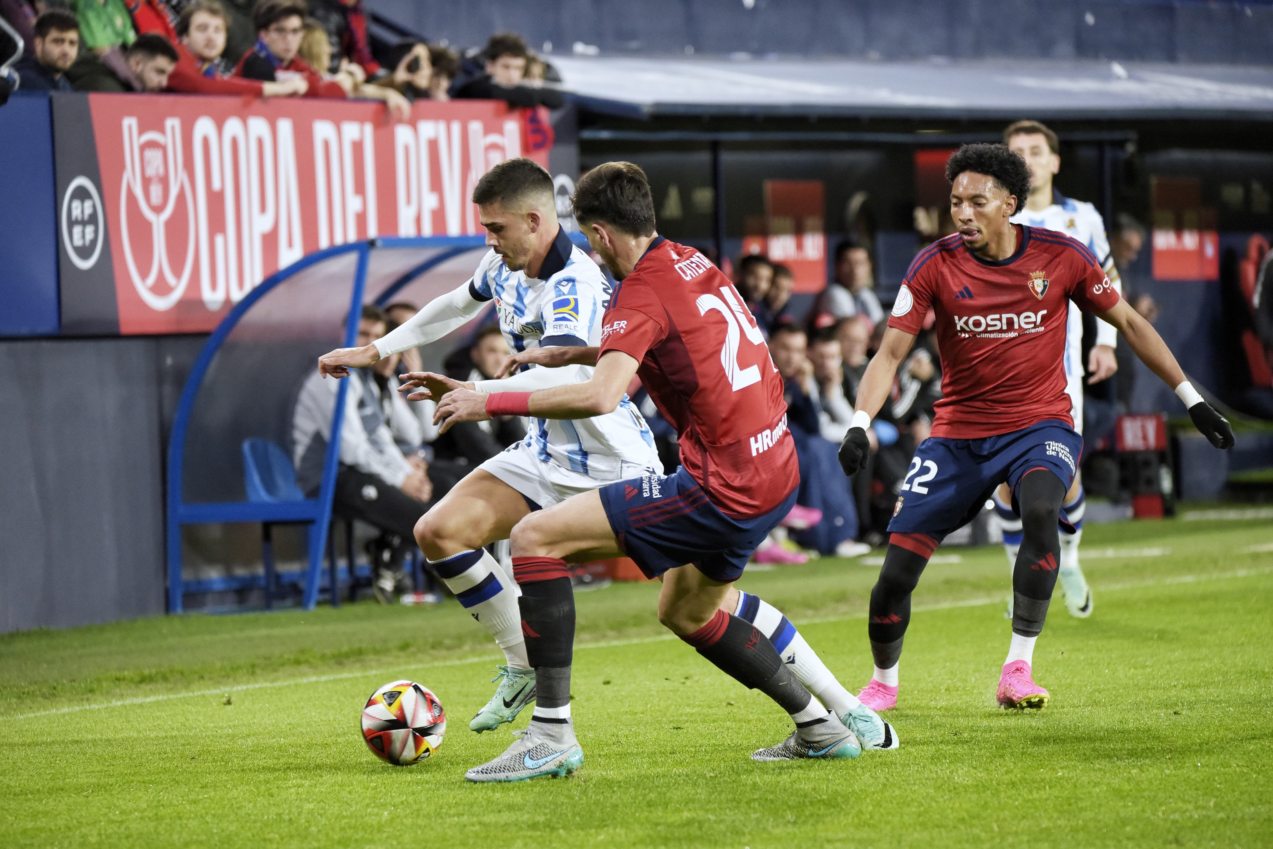 André Silva, durante el Osasuna - Real Sociedad de Copa (Foto: Giovanni Batista).