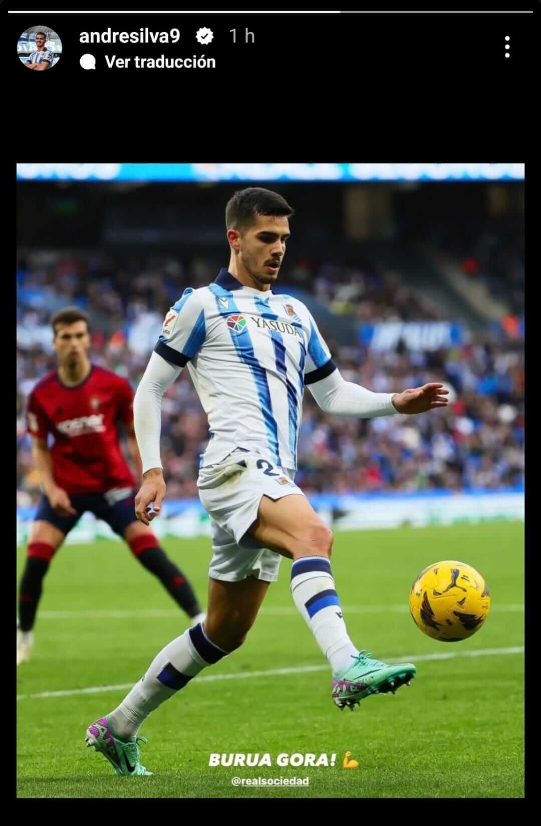 André Silva, en el partido ante Osasuna.