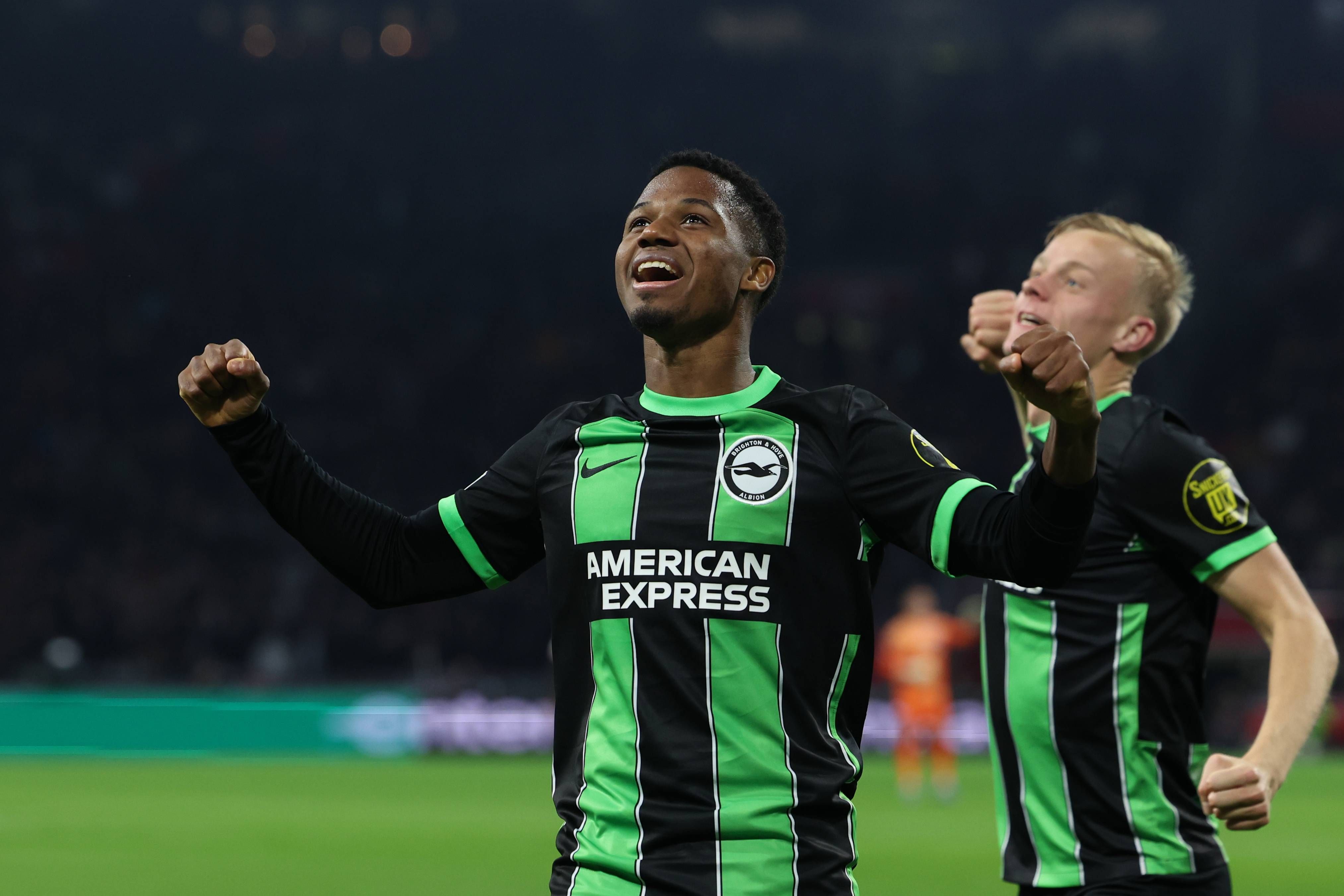 Ansu Fati celebra su gol en el Ajax-Brighton de Champions League (FOTO: Cordón Press).