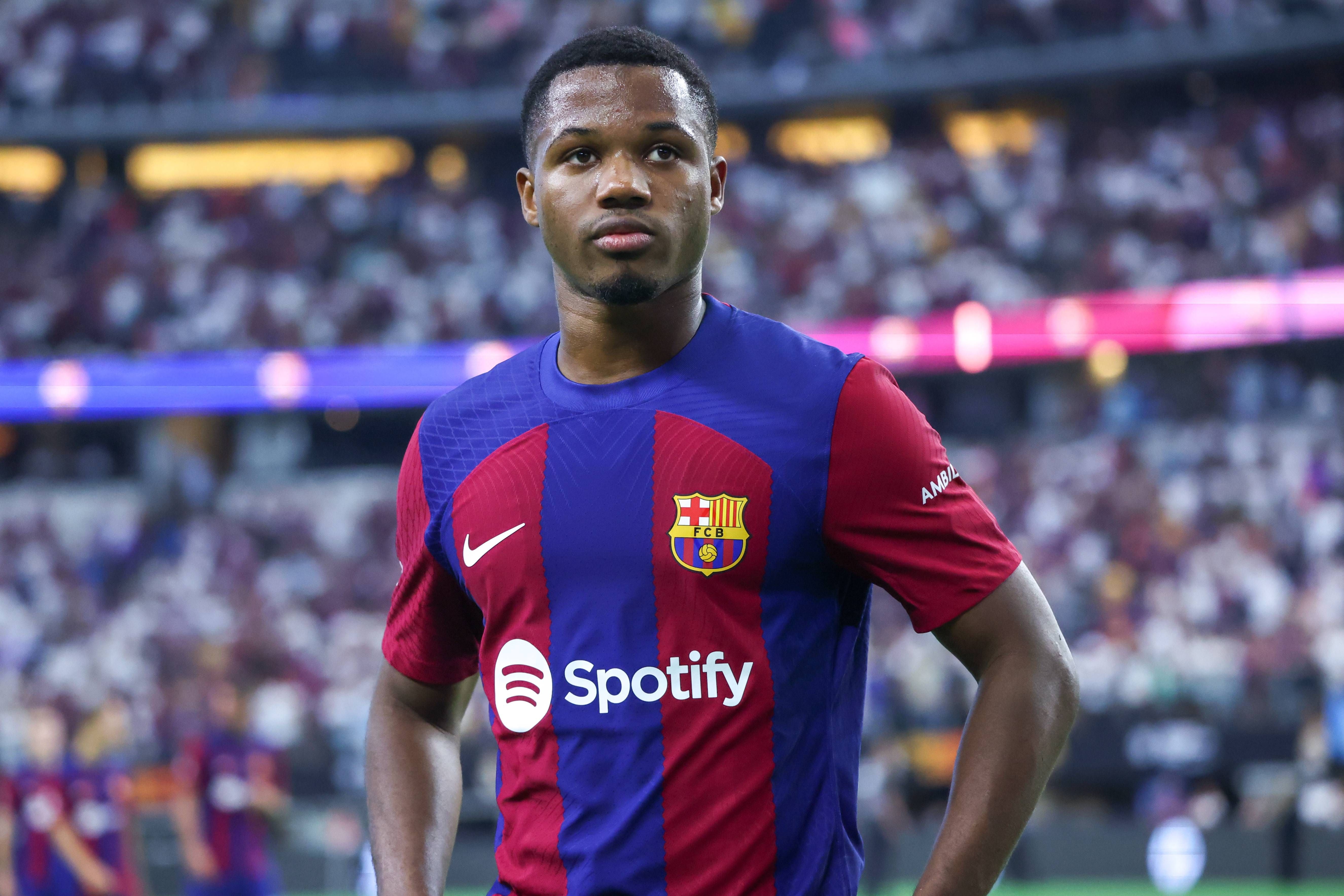 Ansu Fati, en un partido de pretemporada del Barça (FOTO: Cordón Press).