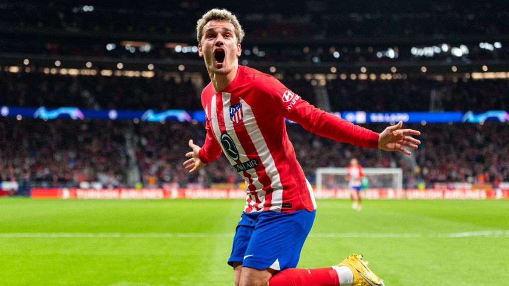  Antoine Griezmann celebrando su gol ante la Lazio. (Fuente: Cordon Press)
