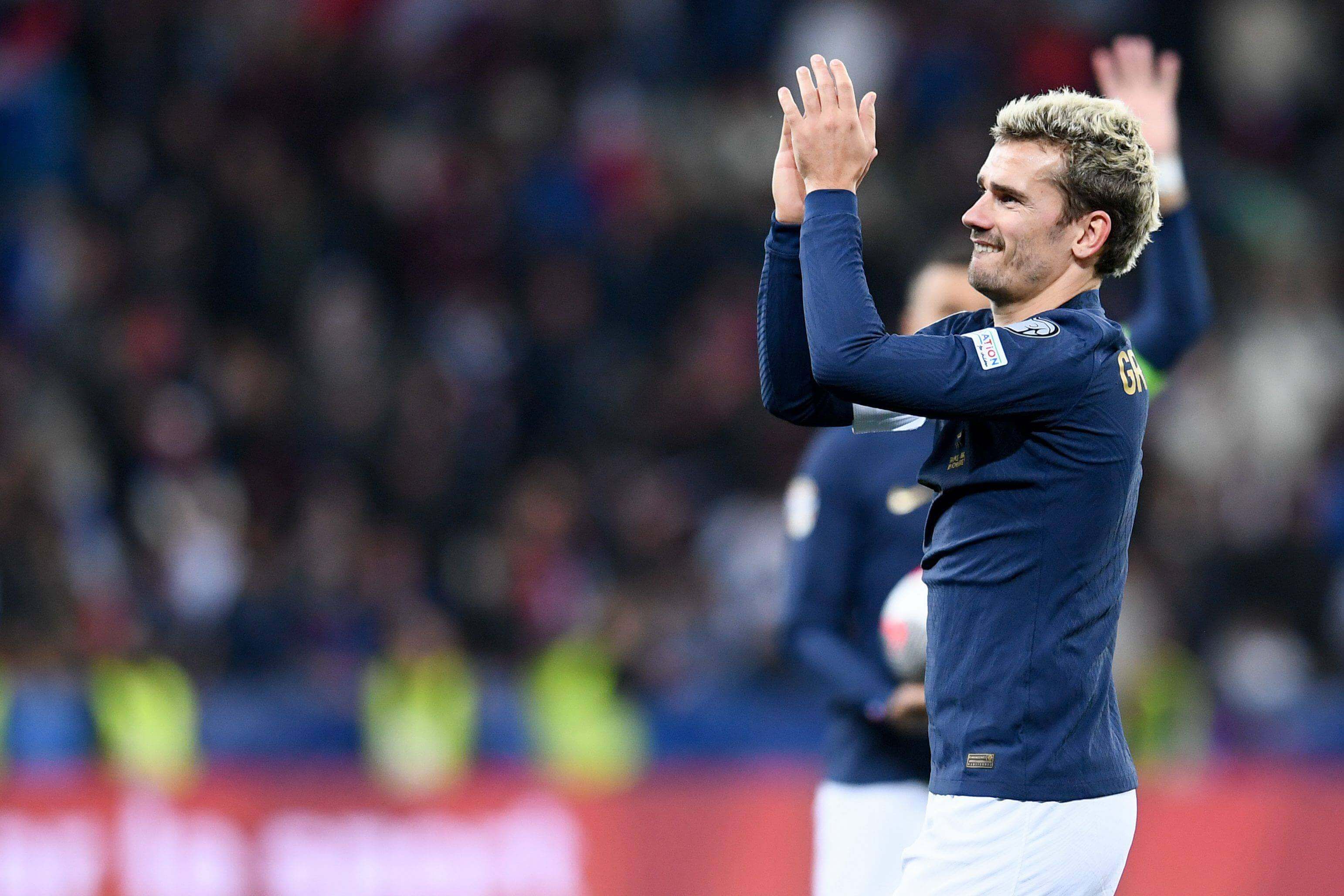  Antoine Griezmann, con la camiseta de la selección de Francia..