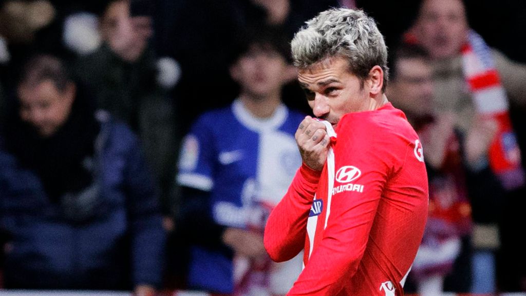 Antoine Griezmann celebrando un gol (Cordon Press)