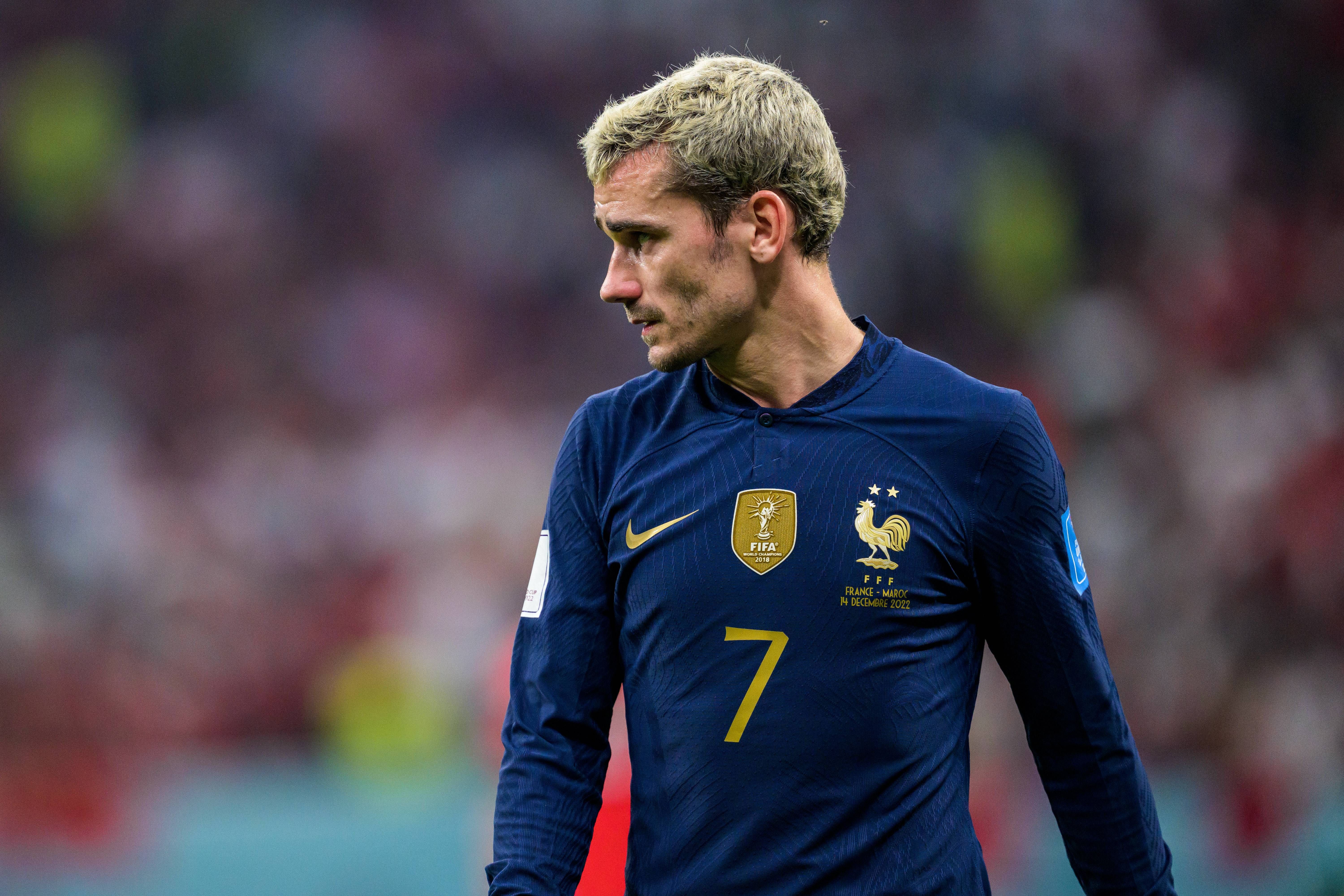 Antoine Griezmann, durante el Francia-Marruecos.