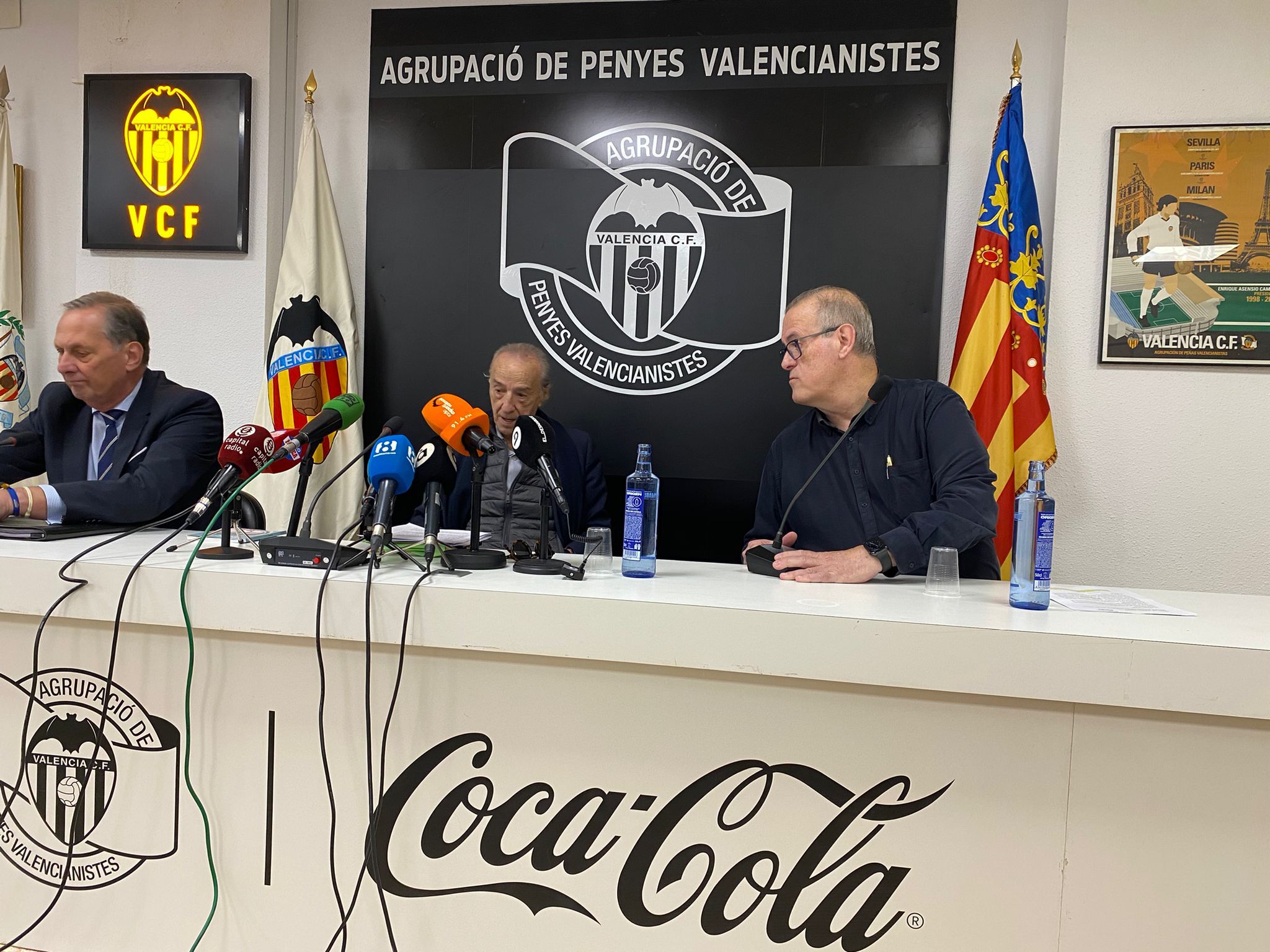 Antonio Paños, Juan Martín Queralt y Federico Sagregas.