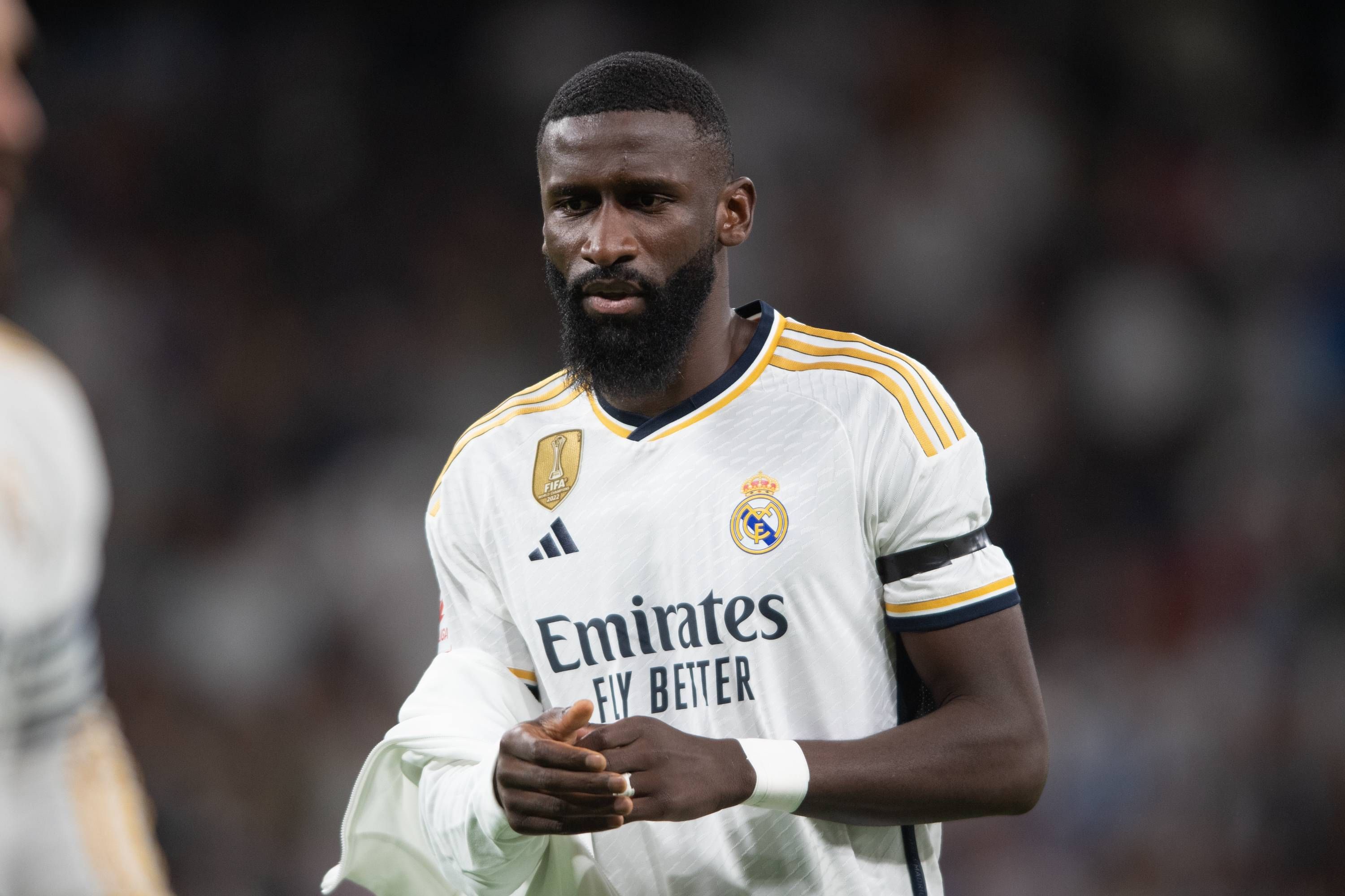  Antonio Rüdiger, ante de jugar un partido del Real Madrid.