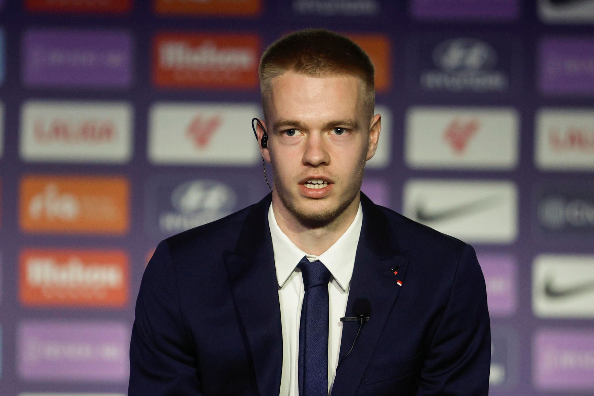  Arthur Vermeeren, en su presentación con el Atlético.