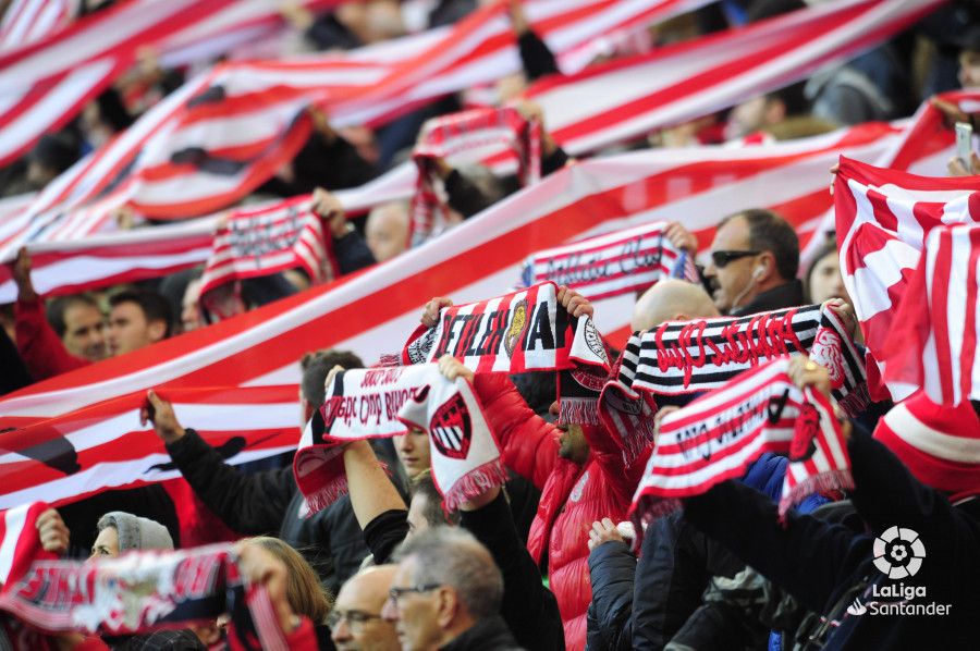 Buen ambiente en San Mamés en esta temporada recién finalizada.