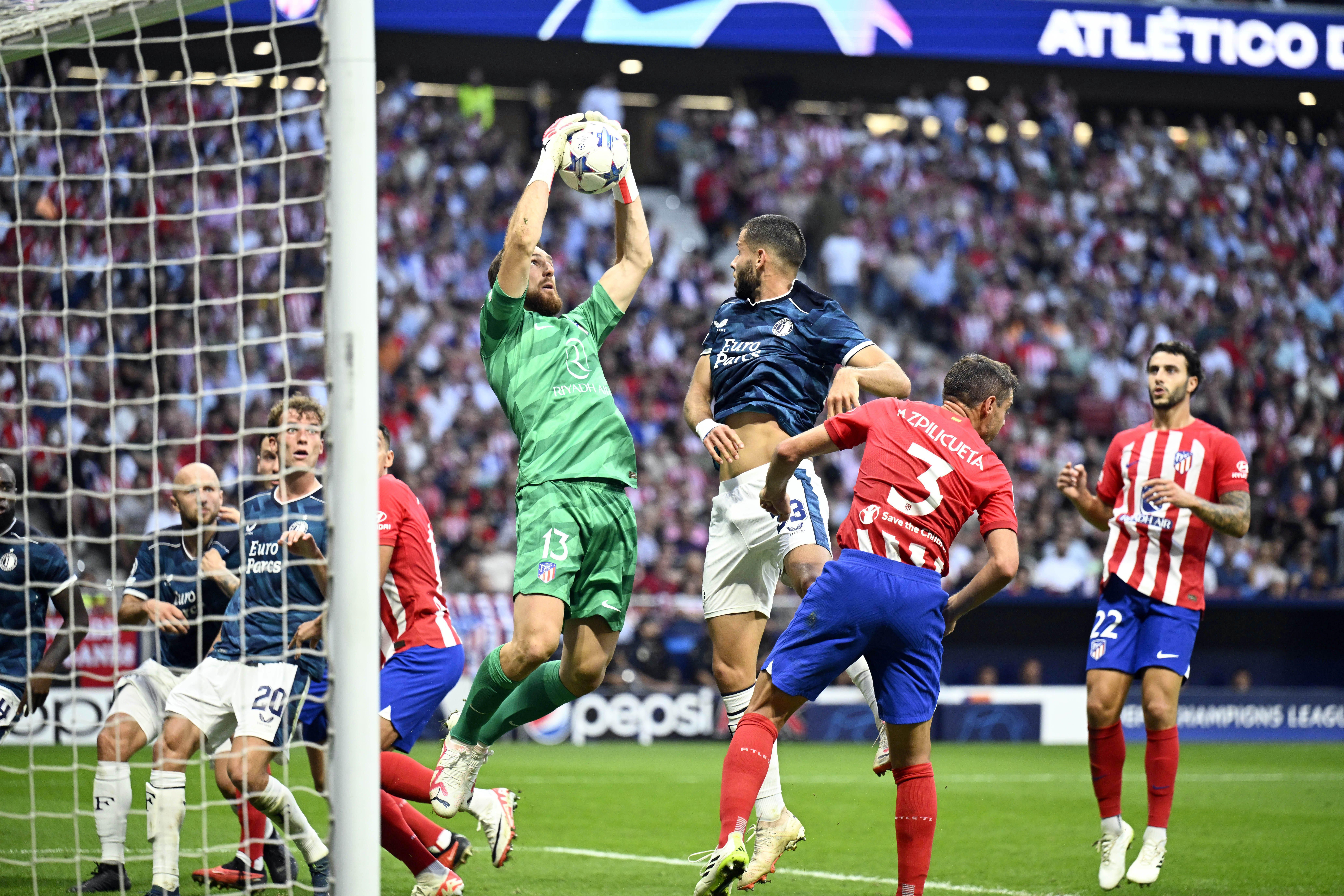  Parada de Jan Oblak en el Atlético de Madrid-Feyenoord.