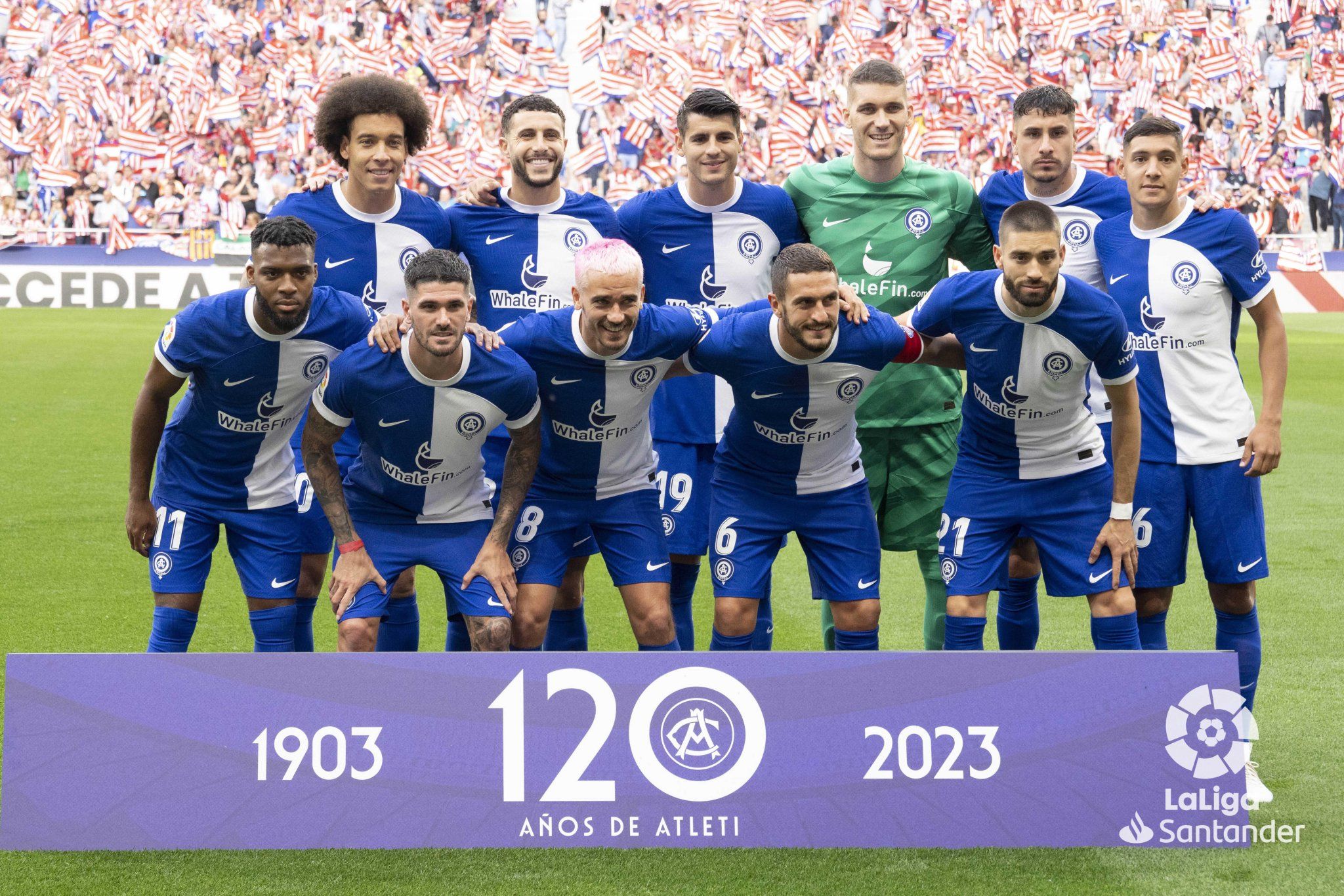  Once del Atlético de Madrid ante el Mallorca.