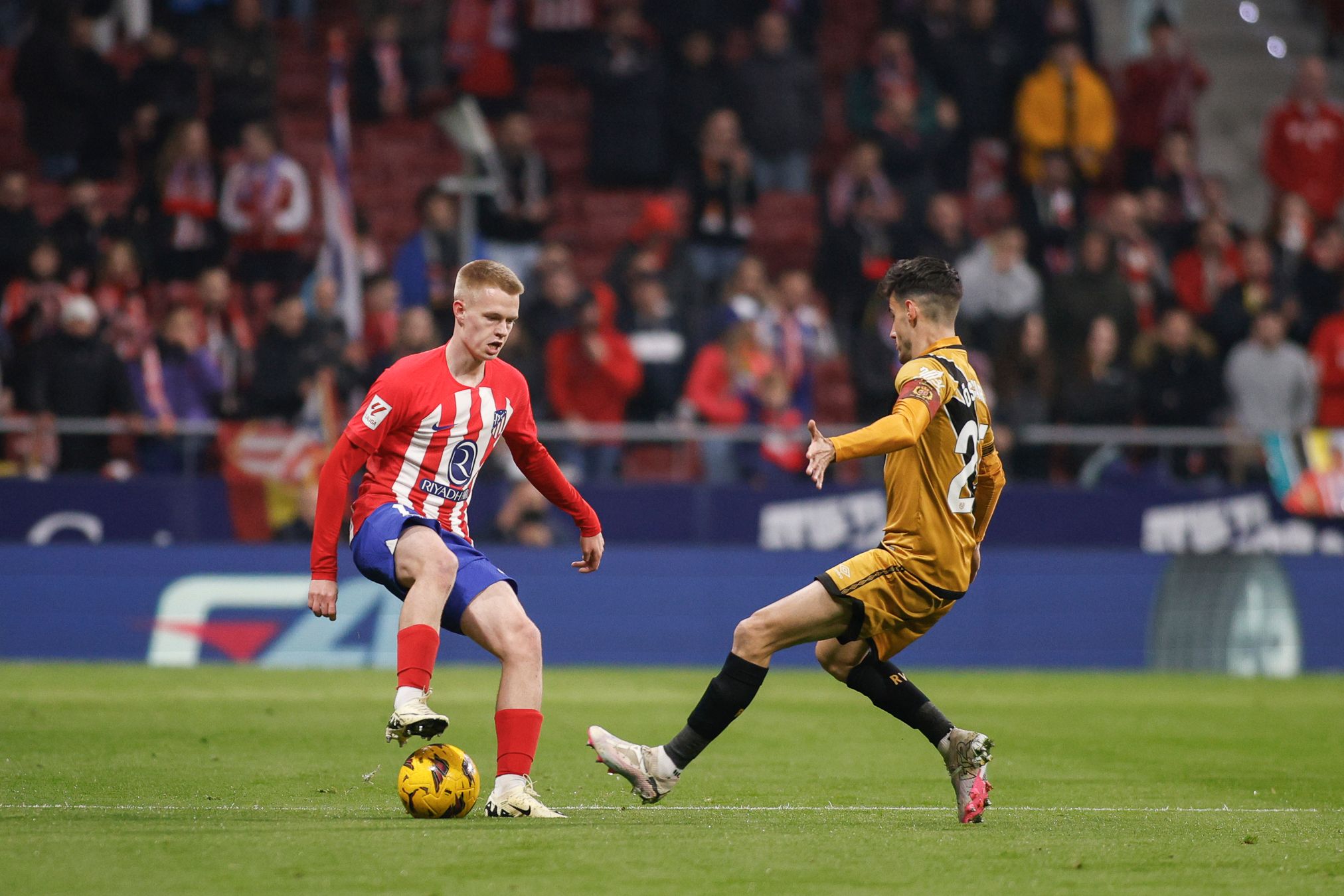  Arthur Vermeeren, en el Atlético de Madrid-Rayo Vallecano.