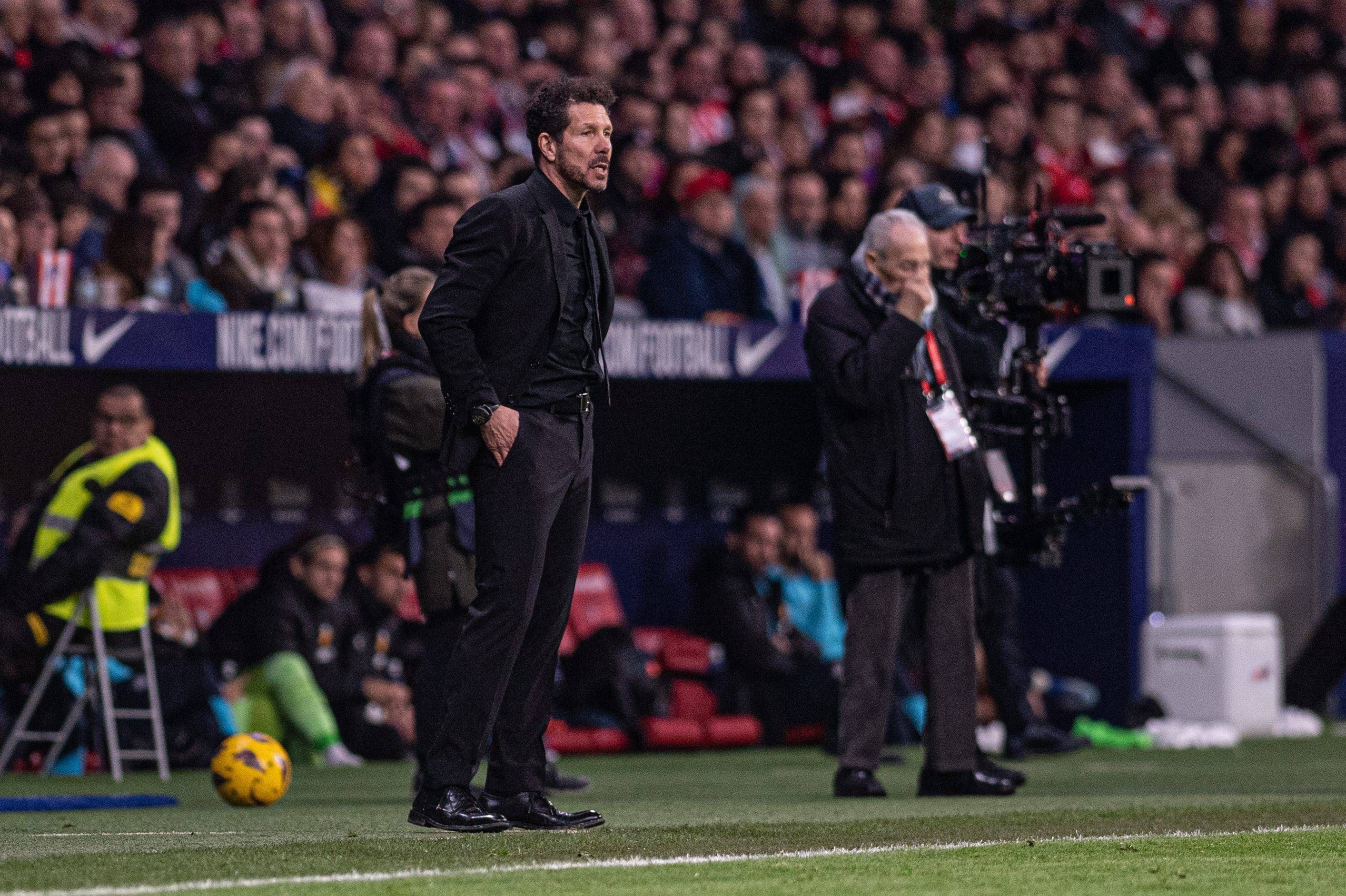  Diego Pablo Simeone, en el Atlético-Rayo Vallecano.
