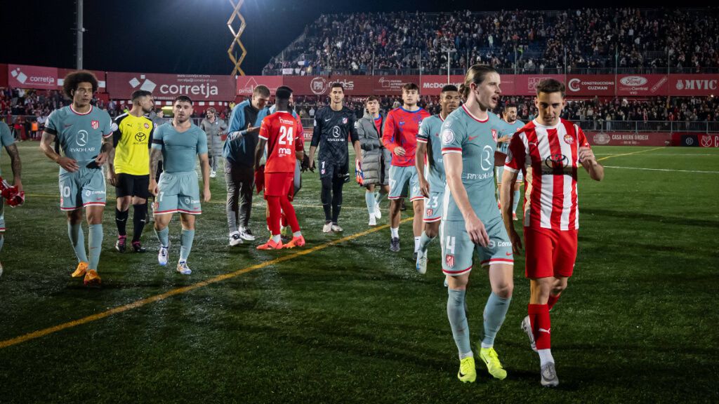  El Atlético de Madrid, en su partido de primera ronda contra el Vic (Cordon Press)