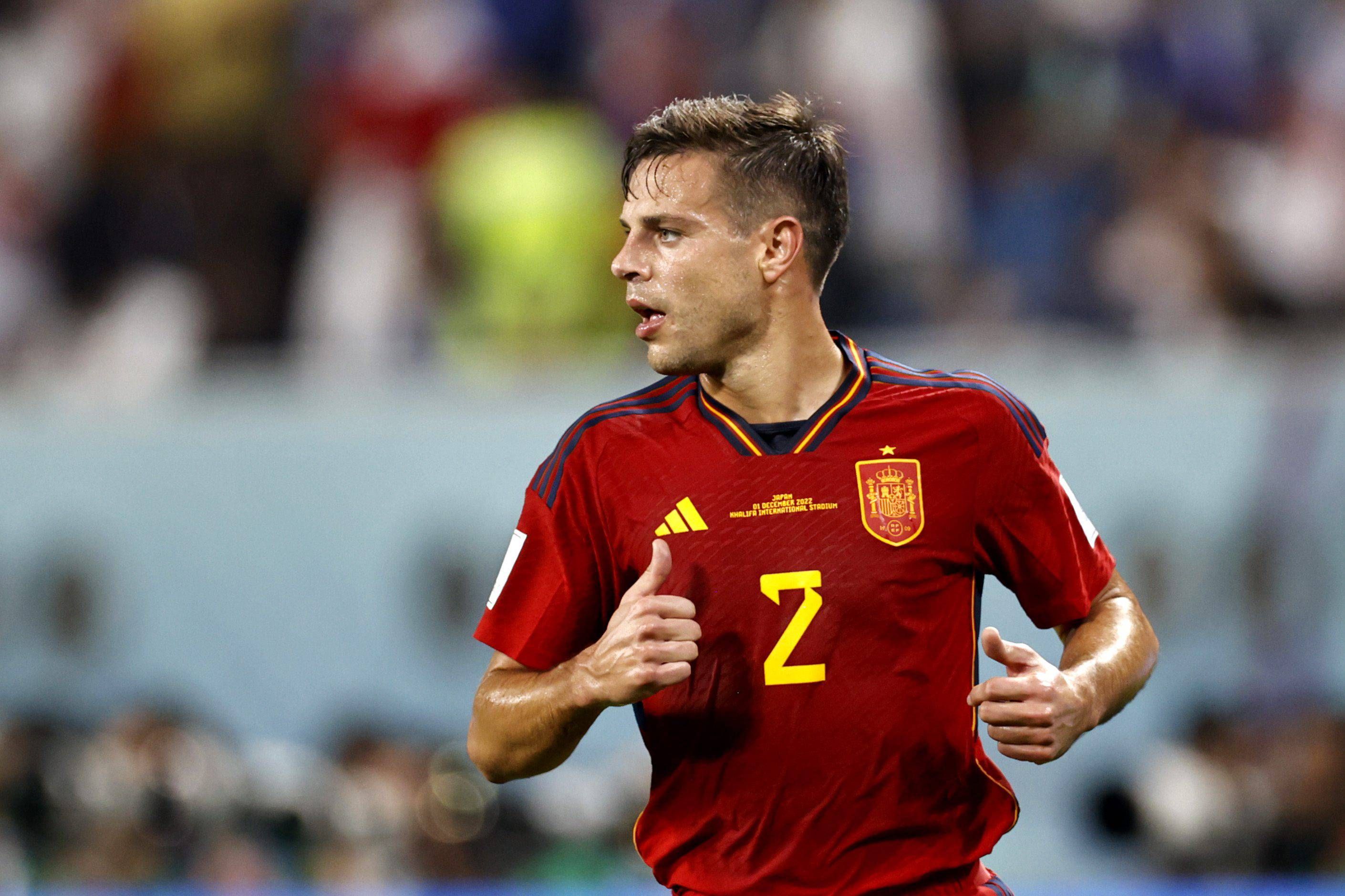  César Azpilicueta, durante el España-Japón del Mundial de Qatar.