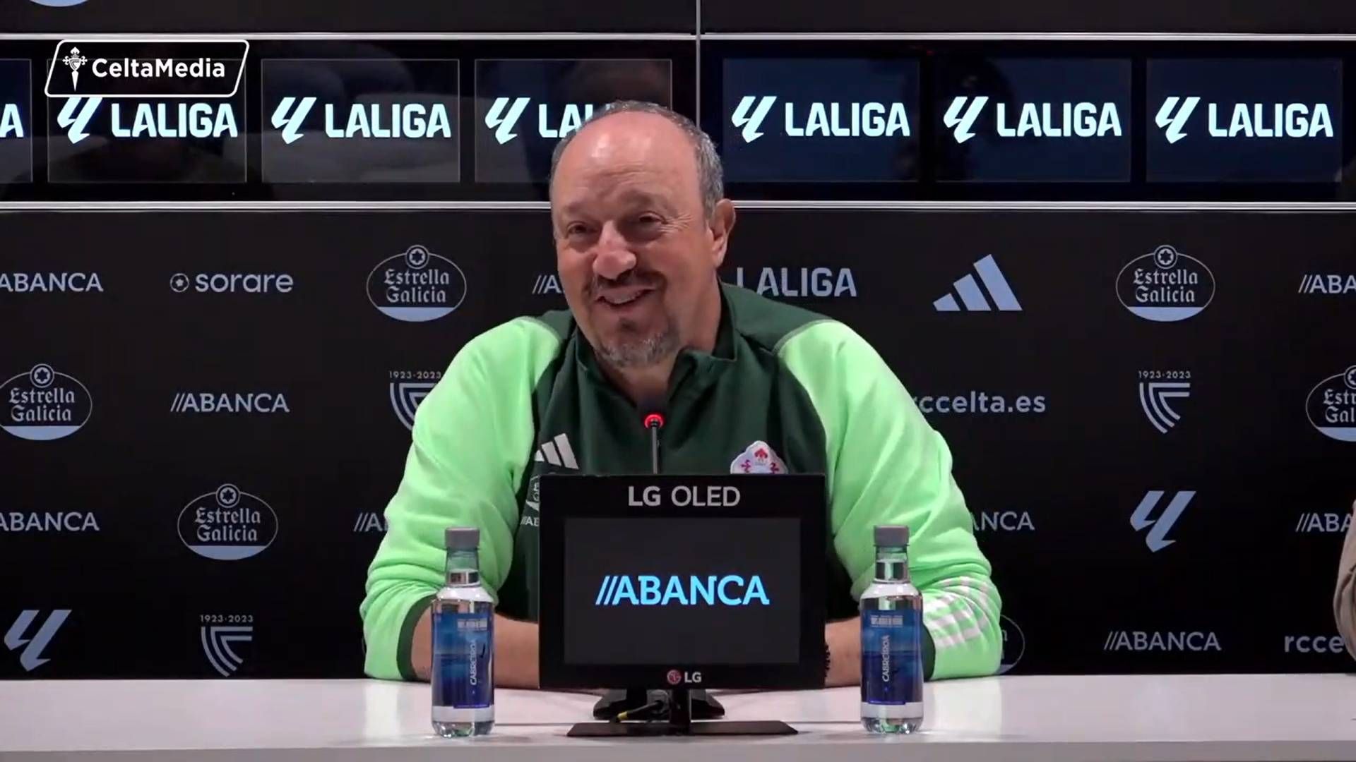 Rafa Benítez, en rueda de prensa.