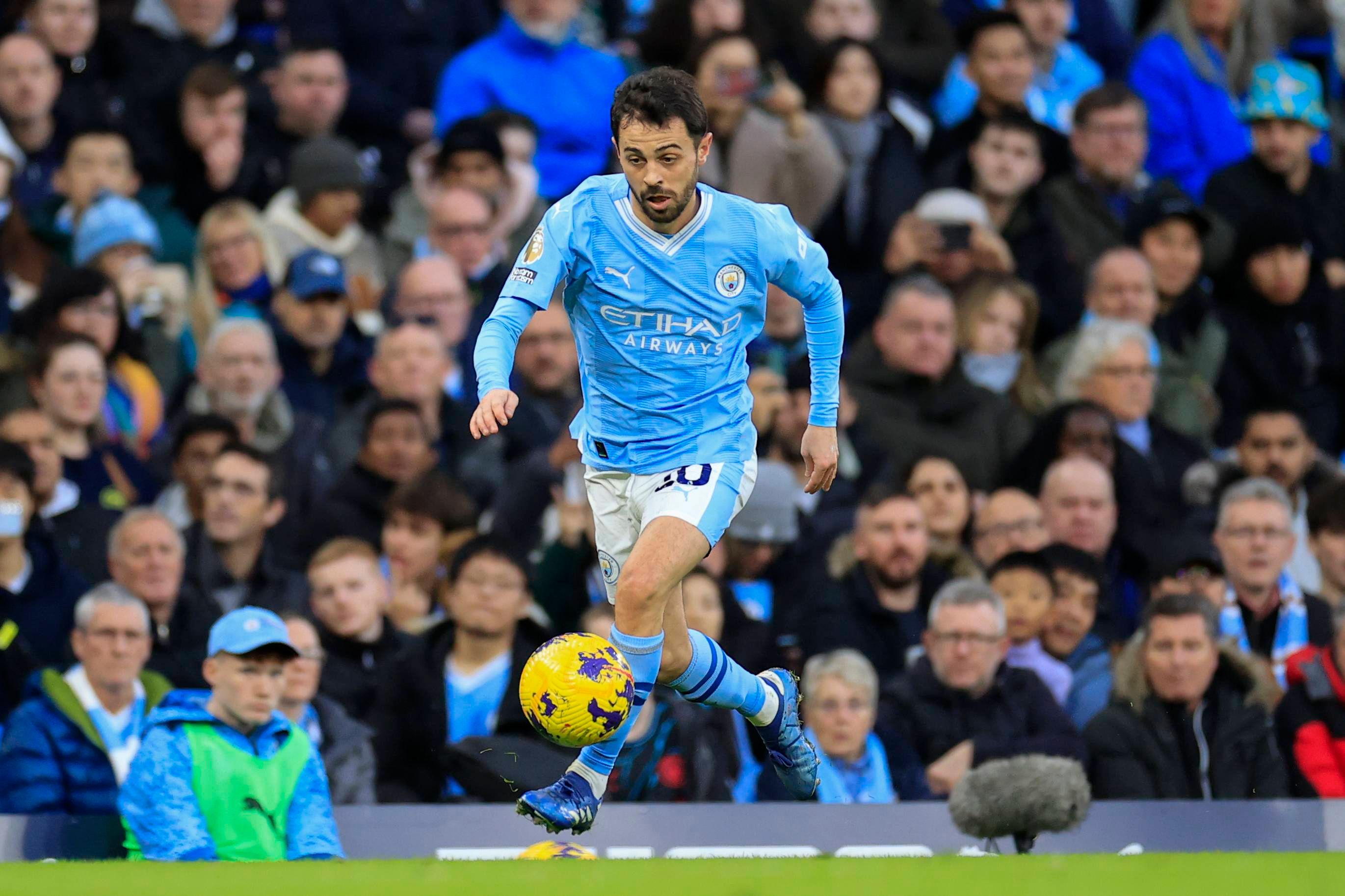  Bernardo Silva, en un partido con el Manchester City.