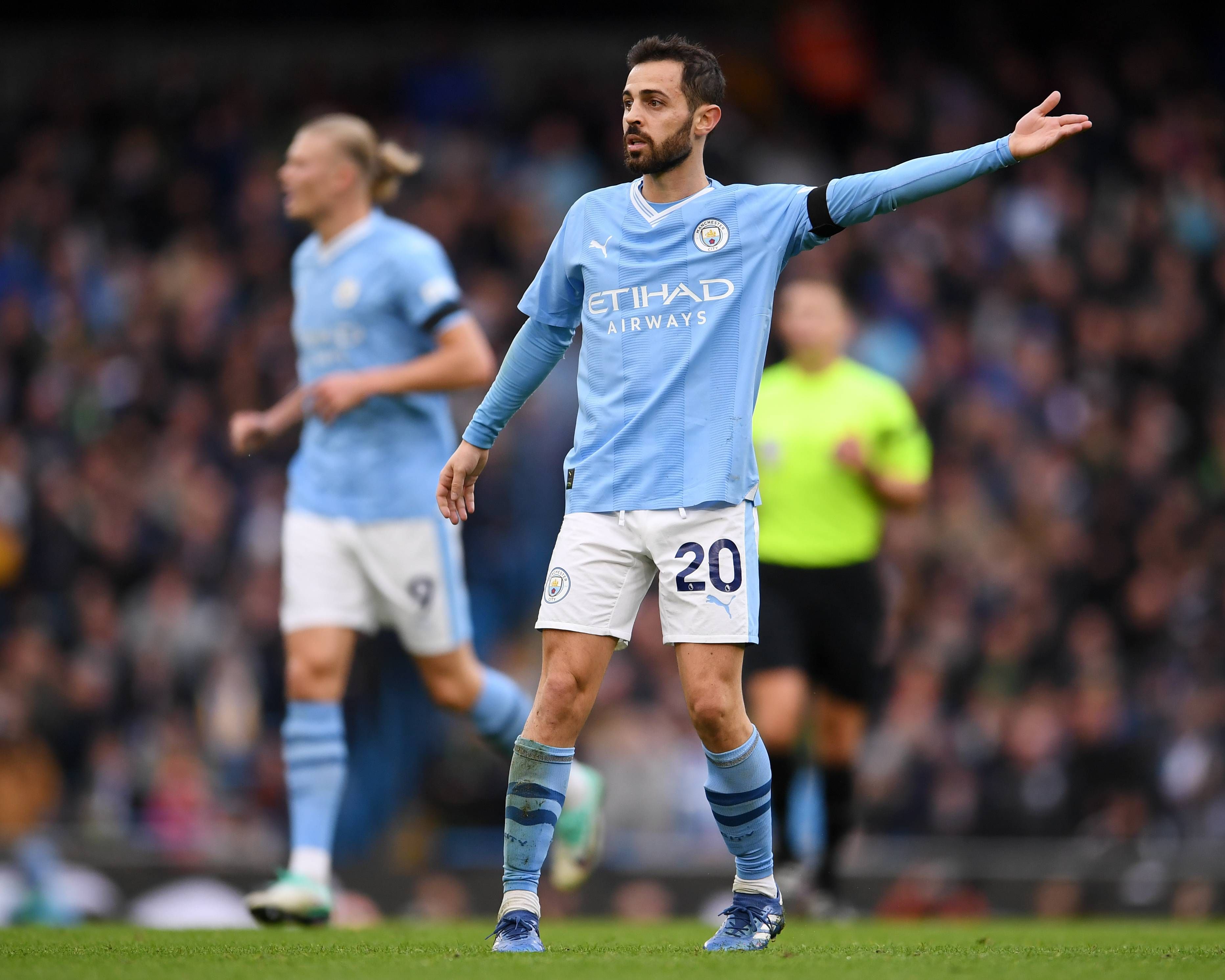  Bernardo Silva, en un partido del Manchester City (FOTO: Cordón Press).