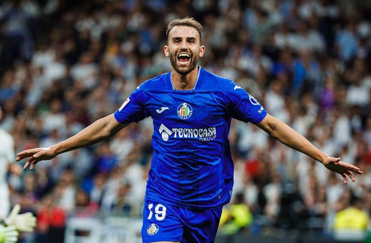  Borja Mayoral celebra un gol con el Getafe.