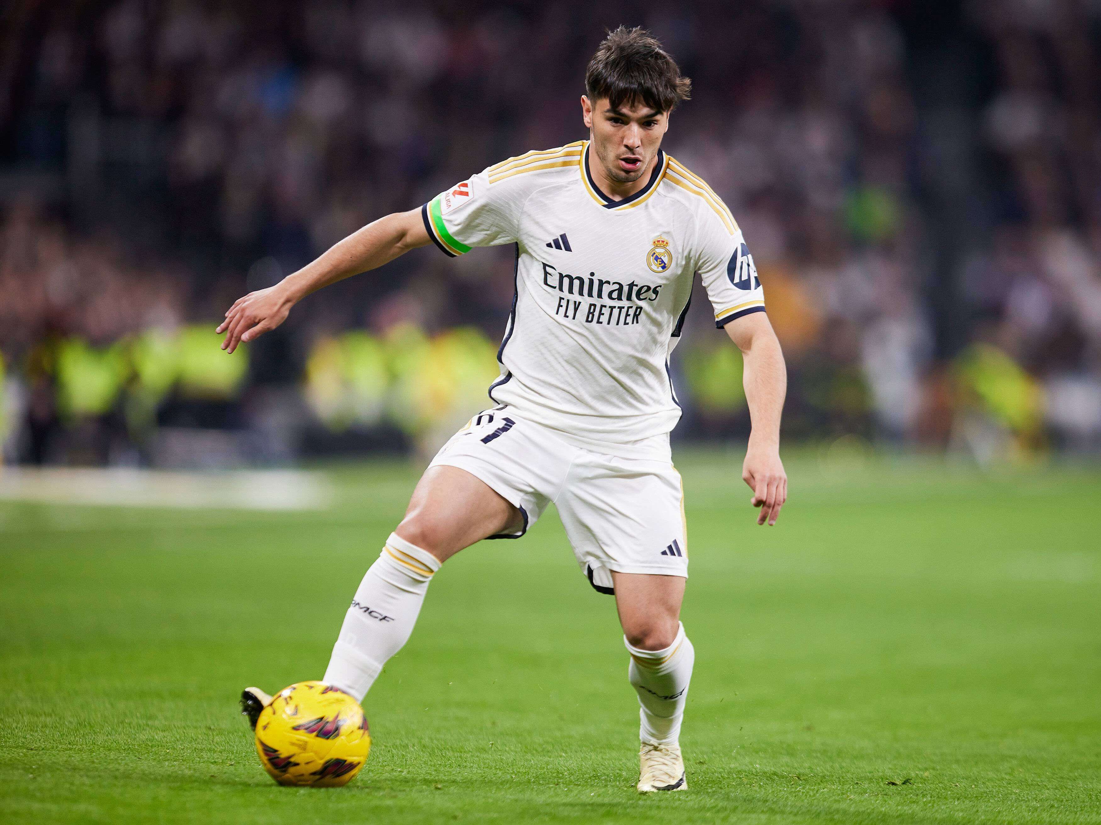 Brahim Díaz, en un partido con el Real Madrid.
