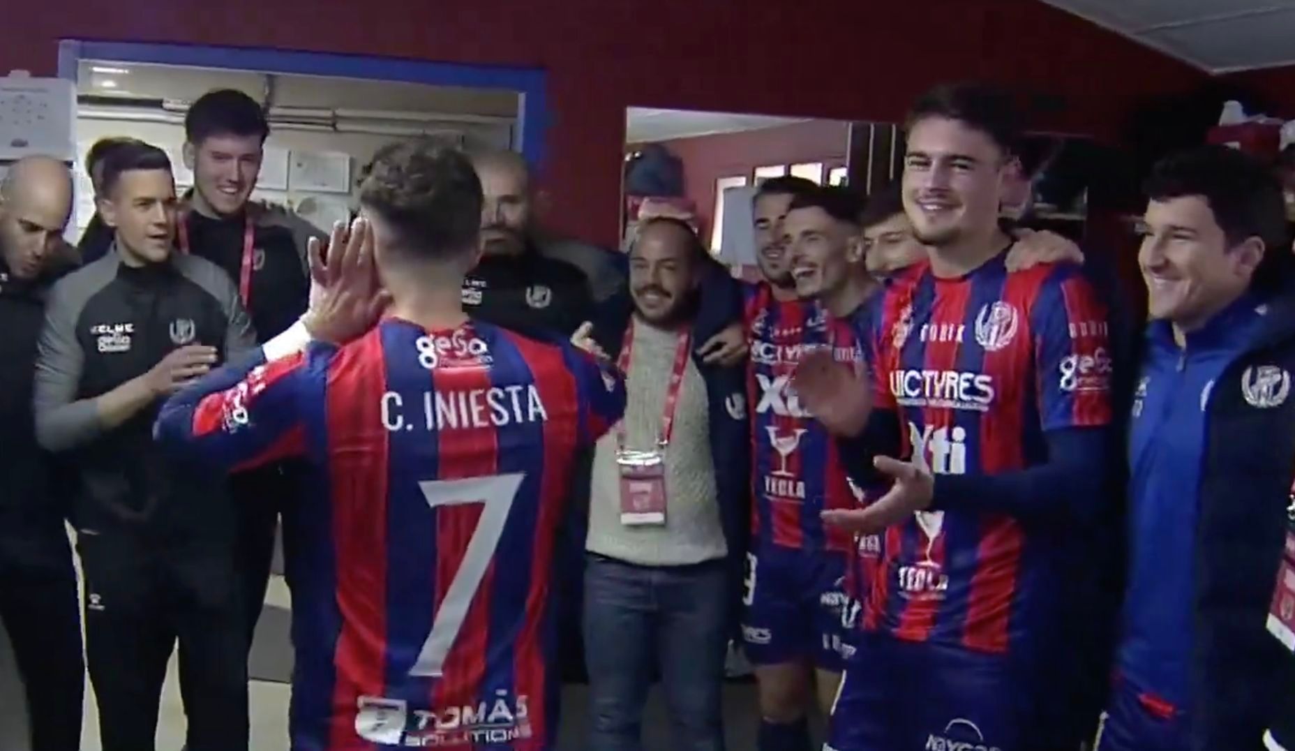  Clemente Iniesta y sus compañeros del Yeclano.