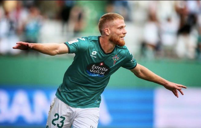  Carlos Vicente, jugador del Racing Ferrol.