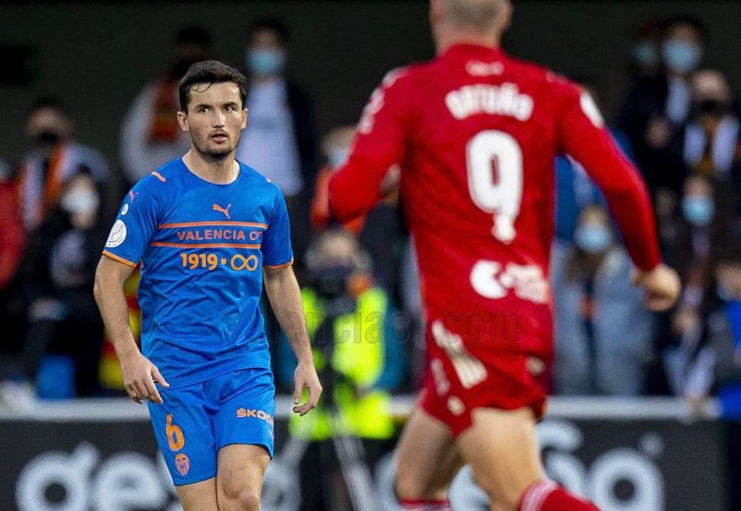  Hugo Guillamón, en aquel Cartagena-Valencia CF