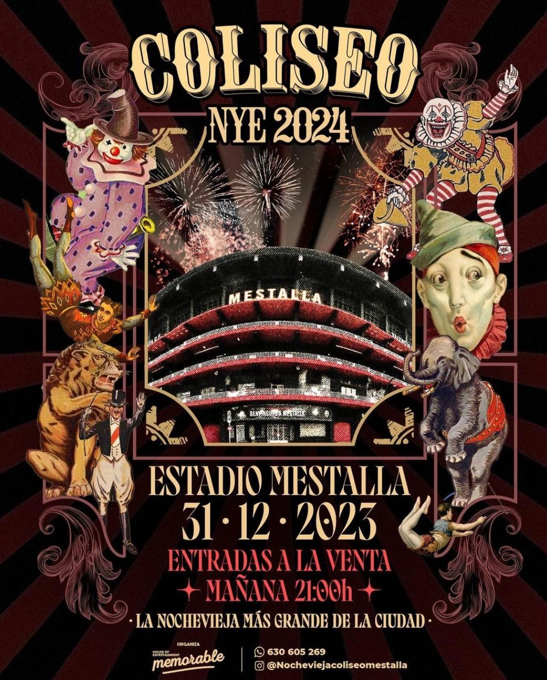  Cartel del evento en Mestalla