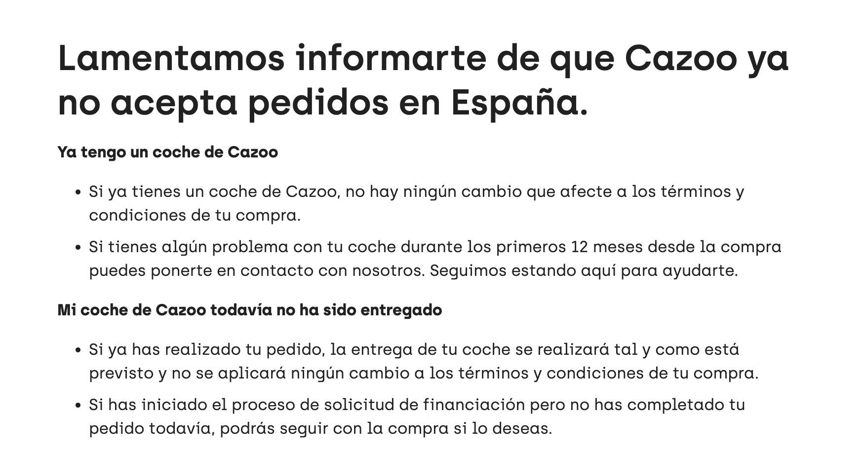  Cazoo echa la persiana