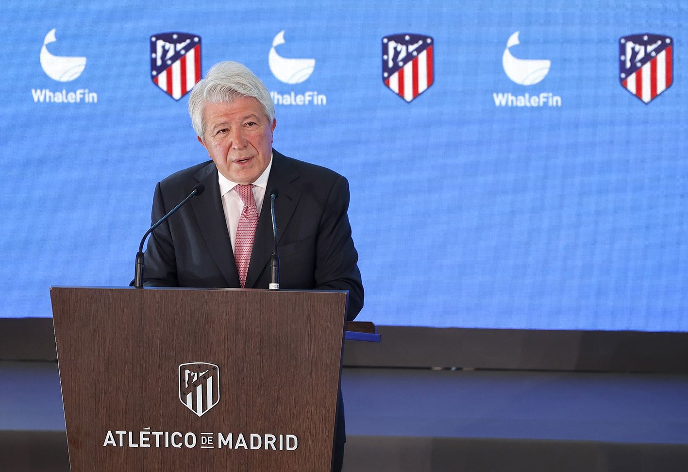 Enrique Cerezo, en un acto del Atlético de Madrid (Foto: ATM).