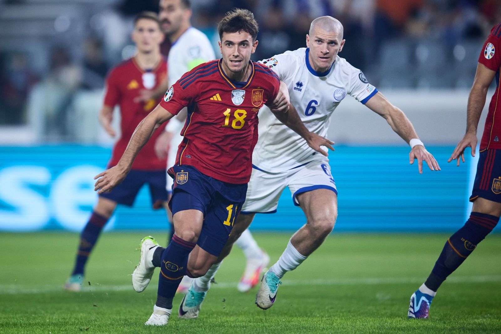 Martín Zubimendi, en el Chipre-España (Foto: SeFutbol).