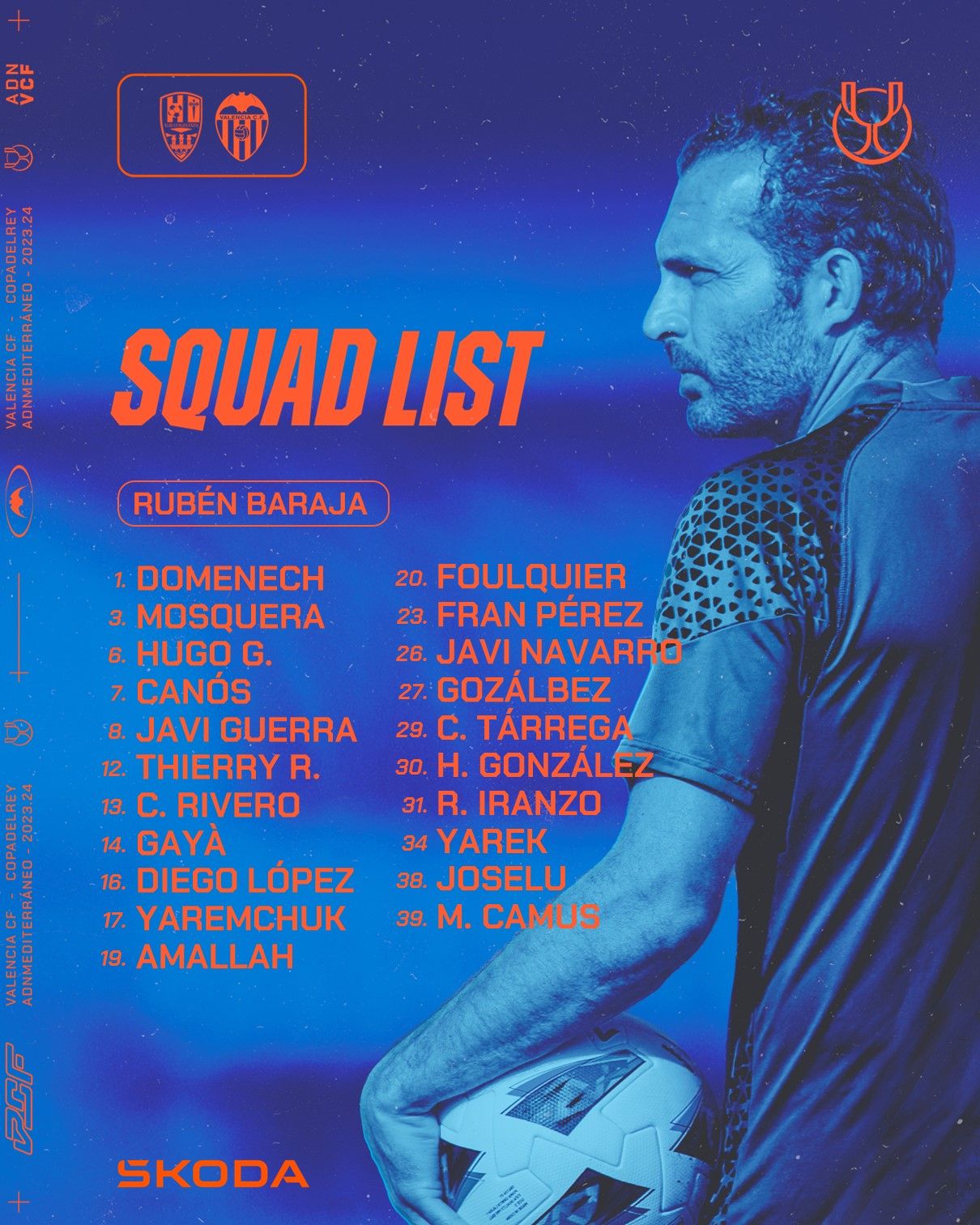  Convocatoria del Valencia CF