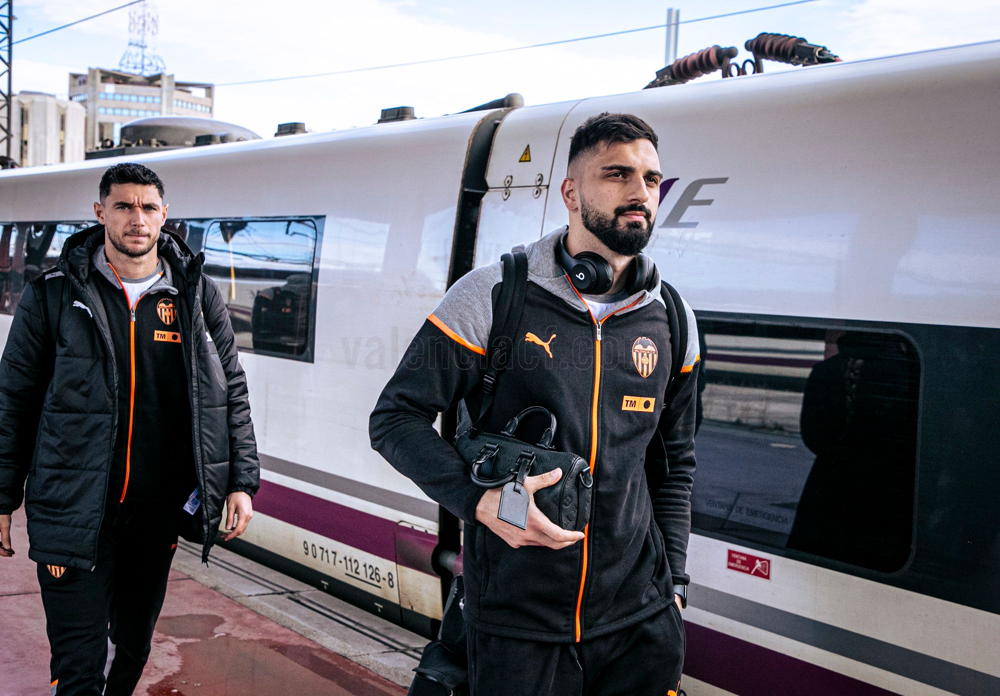 Convocatoria del Valencia CF en tren