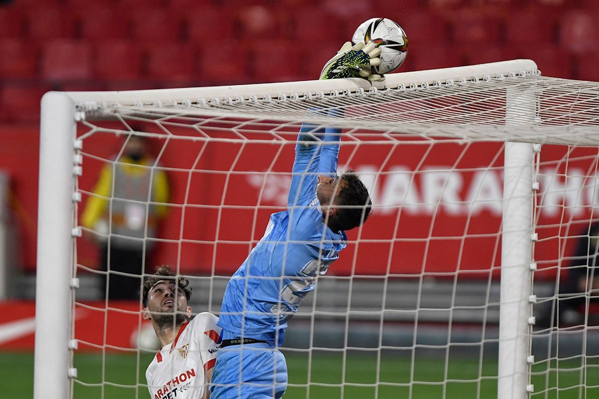 Cristian Rivero, durante el Sevilla-Valencia de Copa.