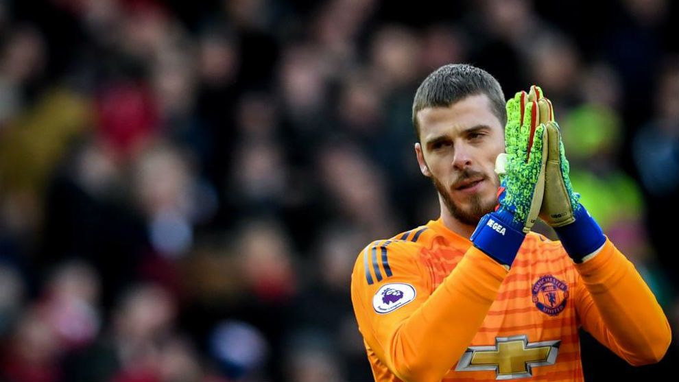  David de Gea, durante un partido del Manchester United.
