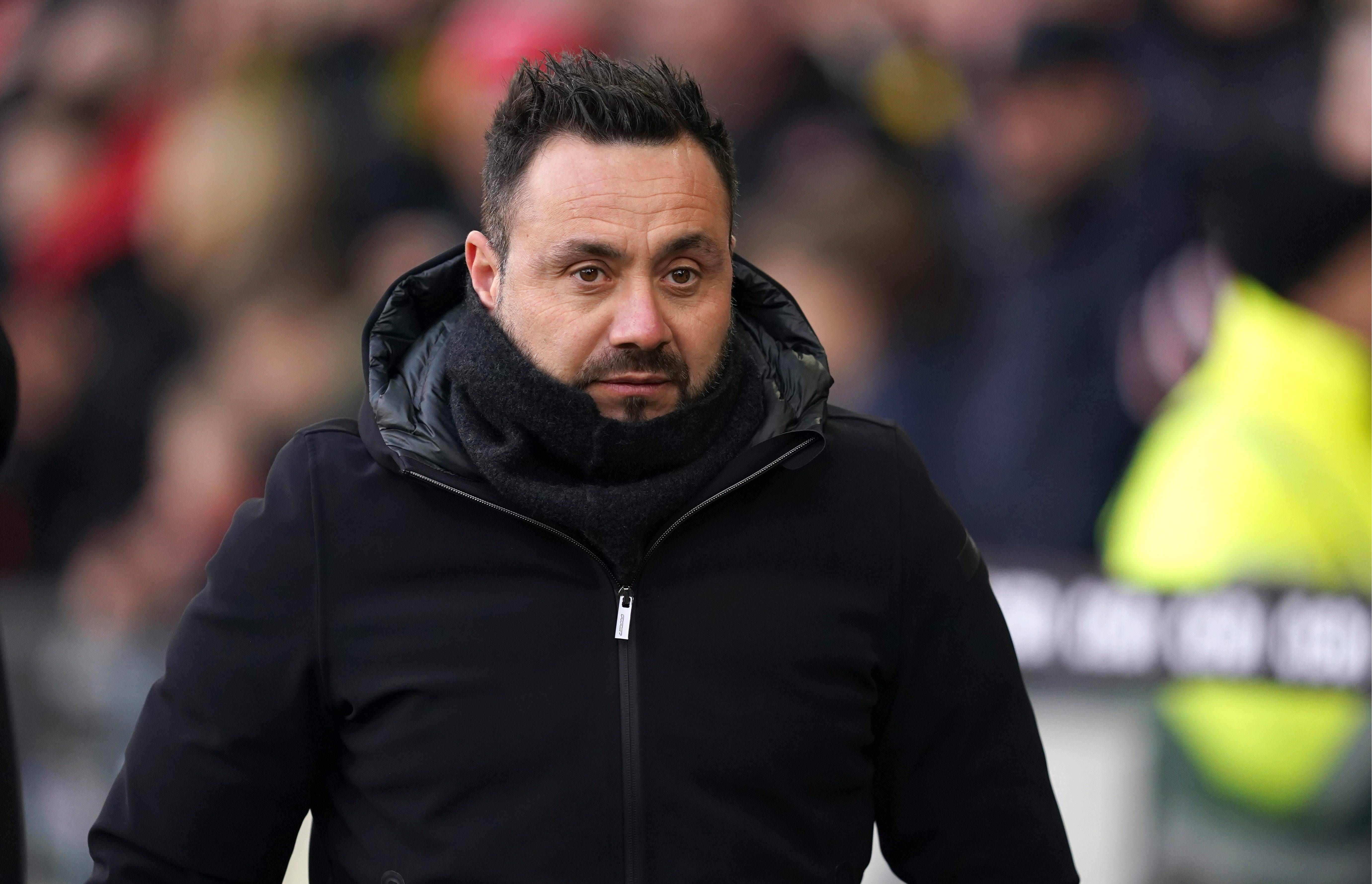  De Zerbi, en la órbita del Barça, en un partido del Brighton (FOTO: Cordón Press).