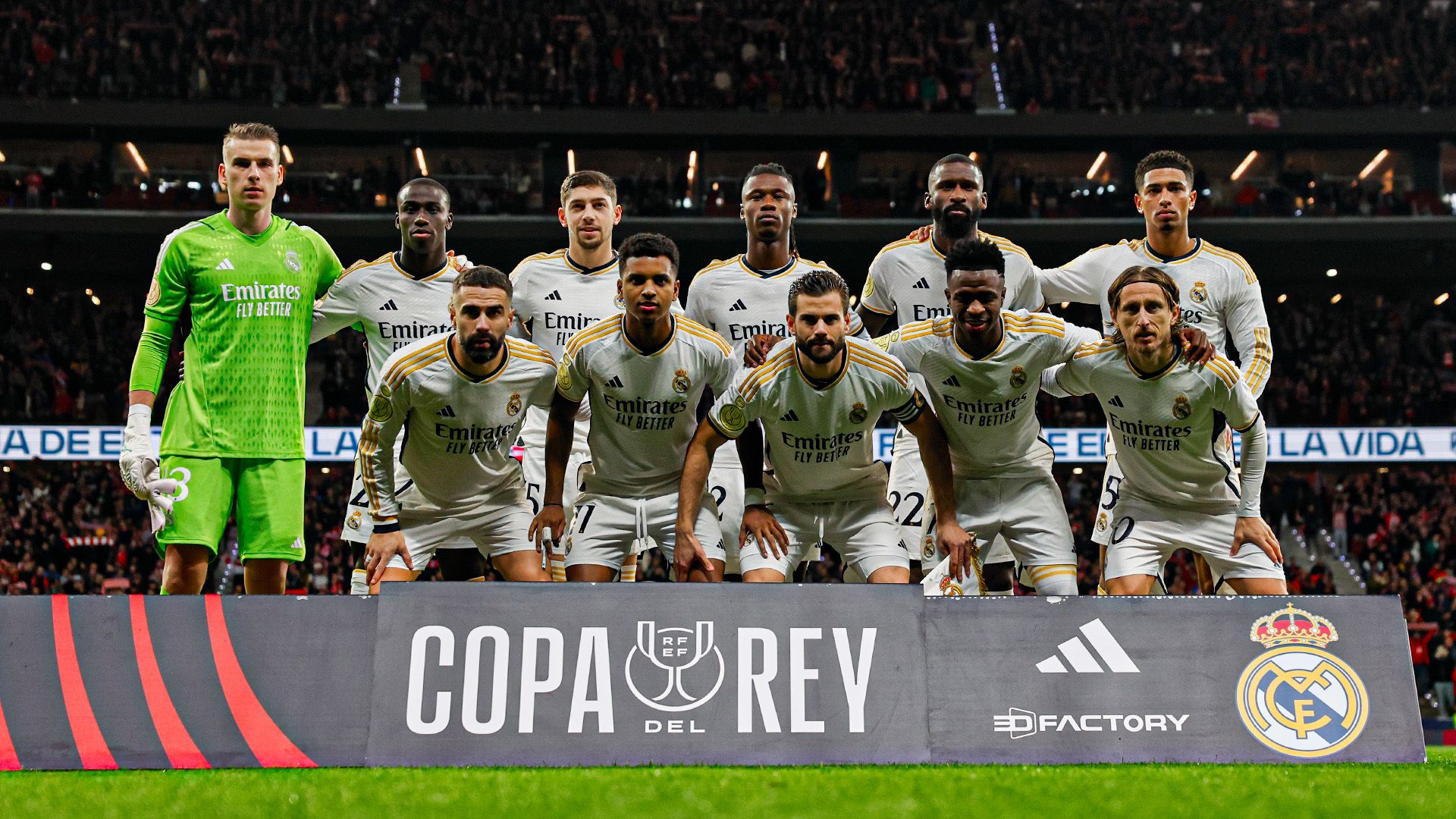 Once de Ancelotti en el derbi Atlético-Real Madrid.