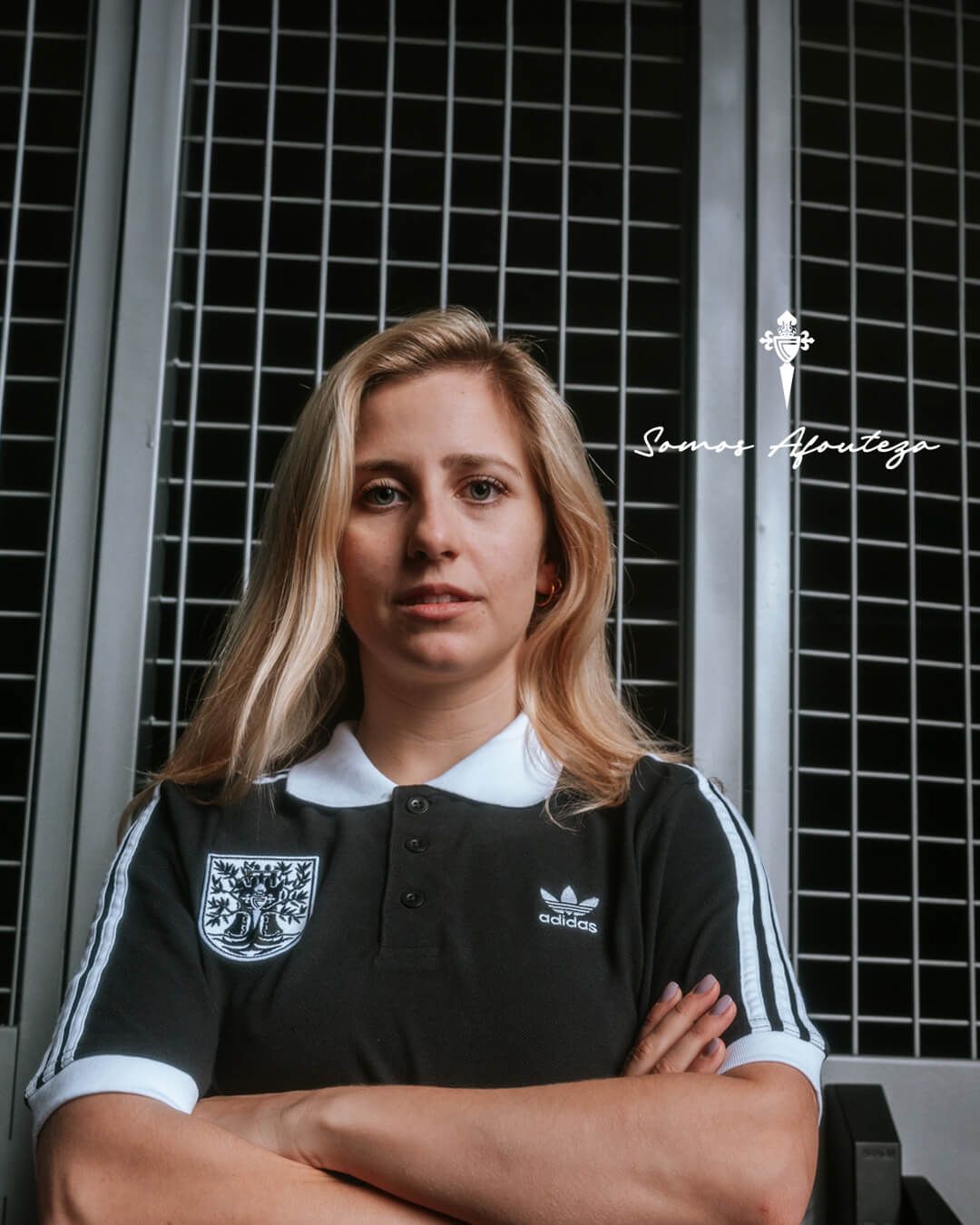 Desirée Vila con la nueva colección del Celta de Vigo