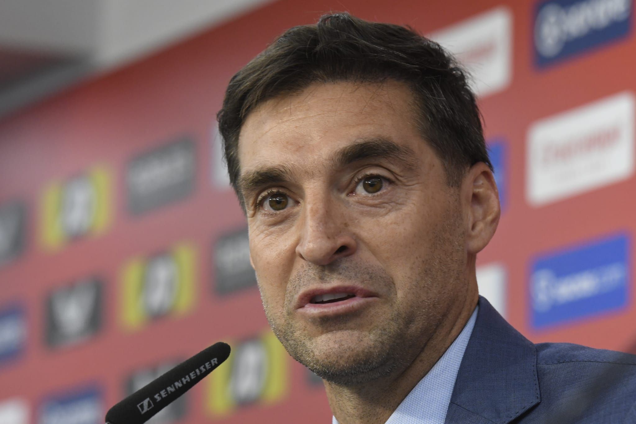  Diego Alonso, en su presentación con el Sevilla FC
