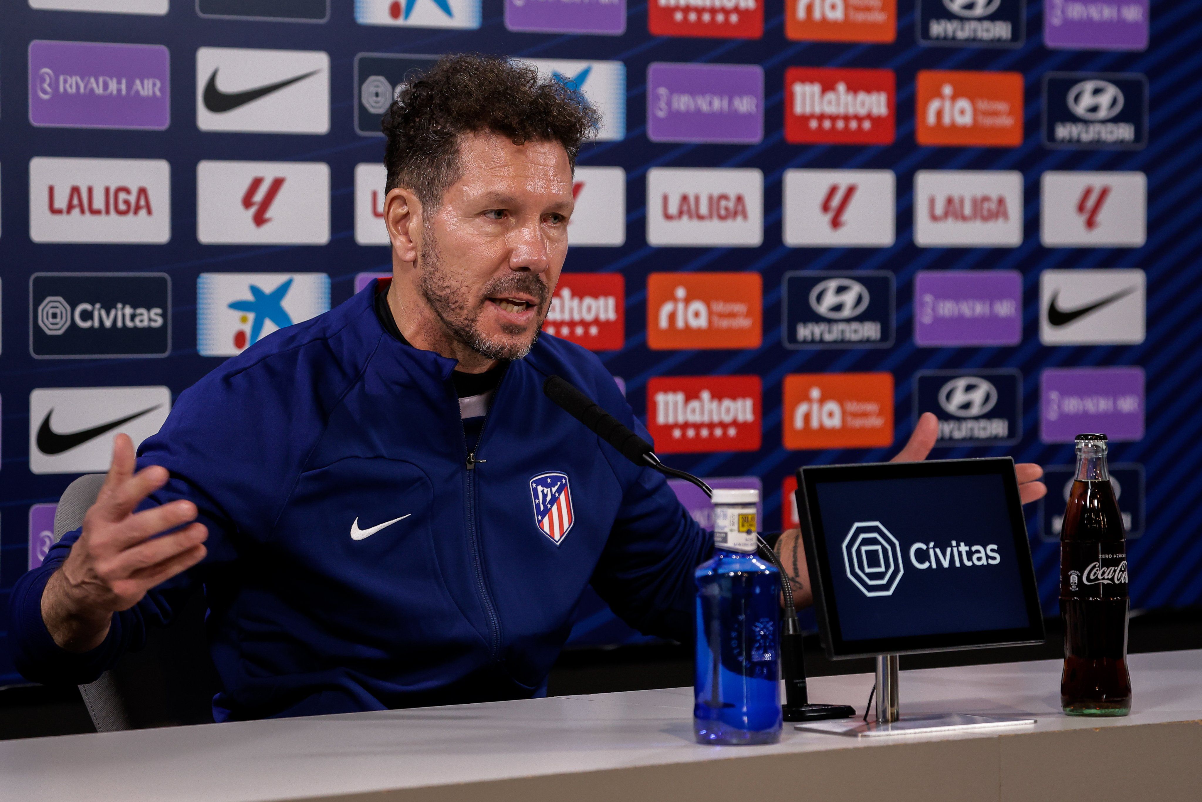  Diego Pablo Simeone, en rueda de prensa.
