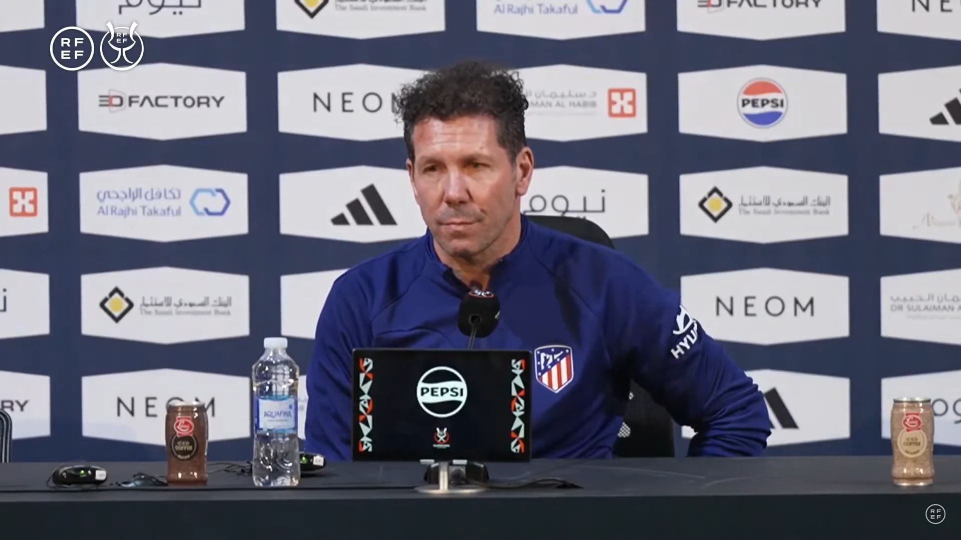 Diego Pablo Simeone, en sala de prensa.
