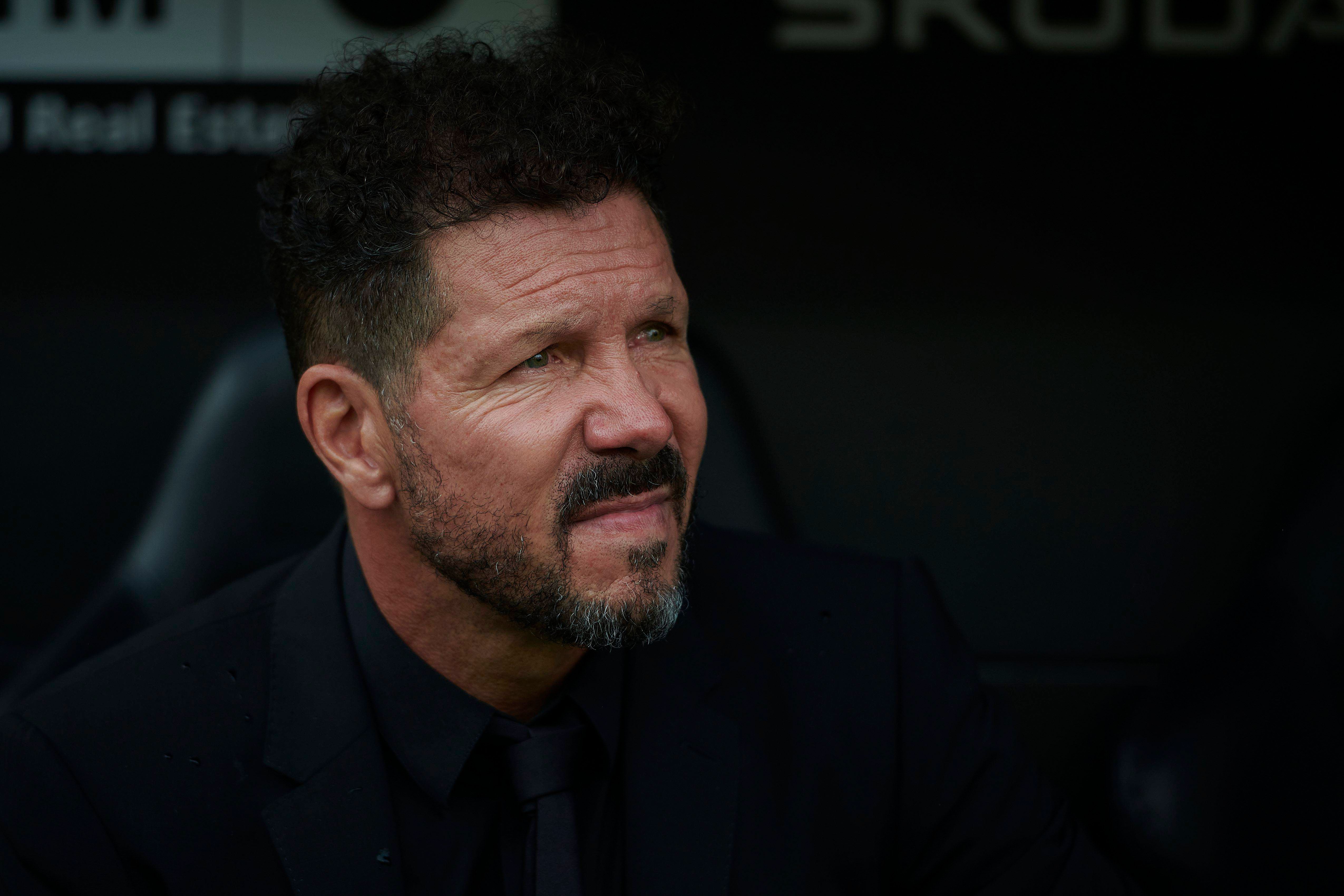 Diego Pablo Simeone, en un partido del Atlético de Madrid.